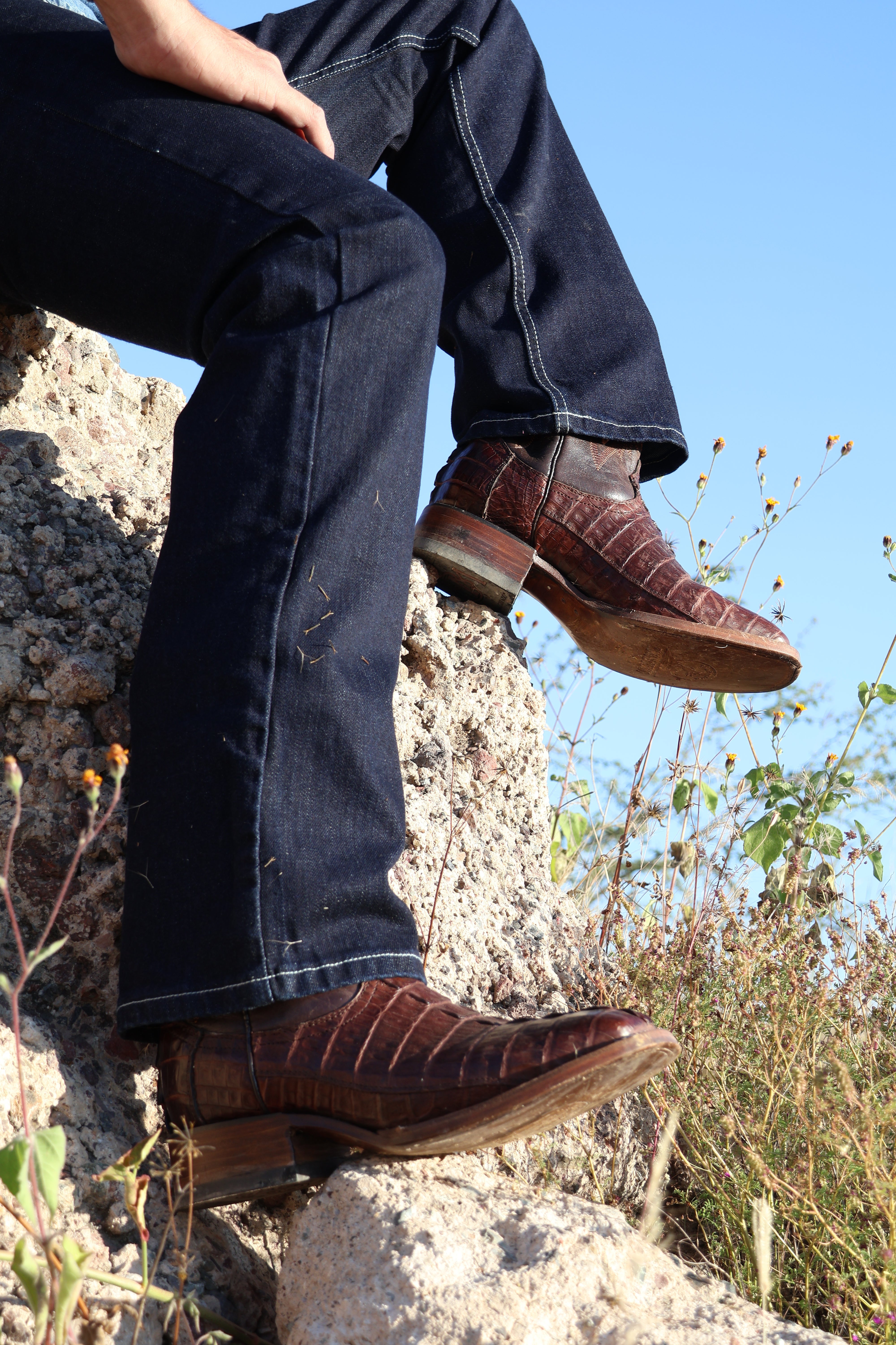 Botas de piel para hombre