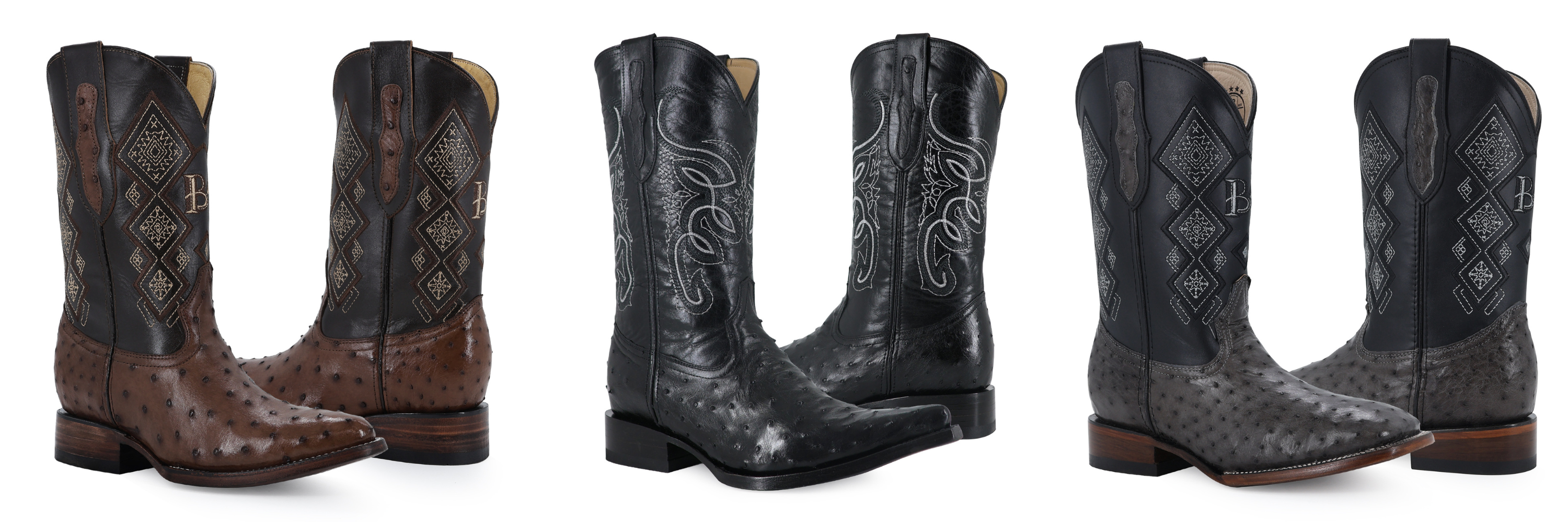 Botas vaqueras de avestruz