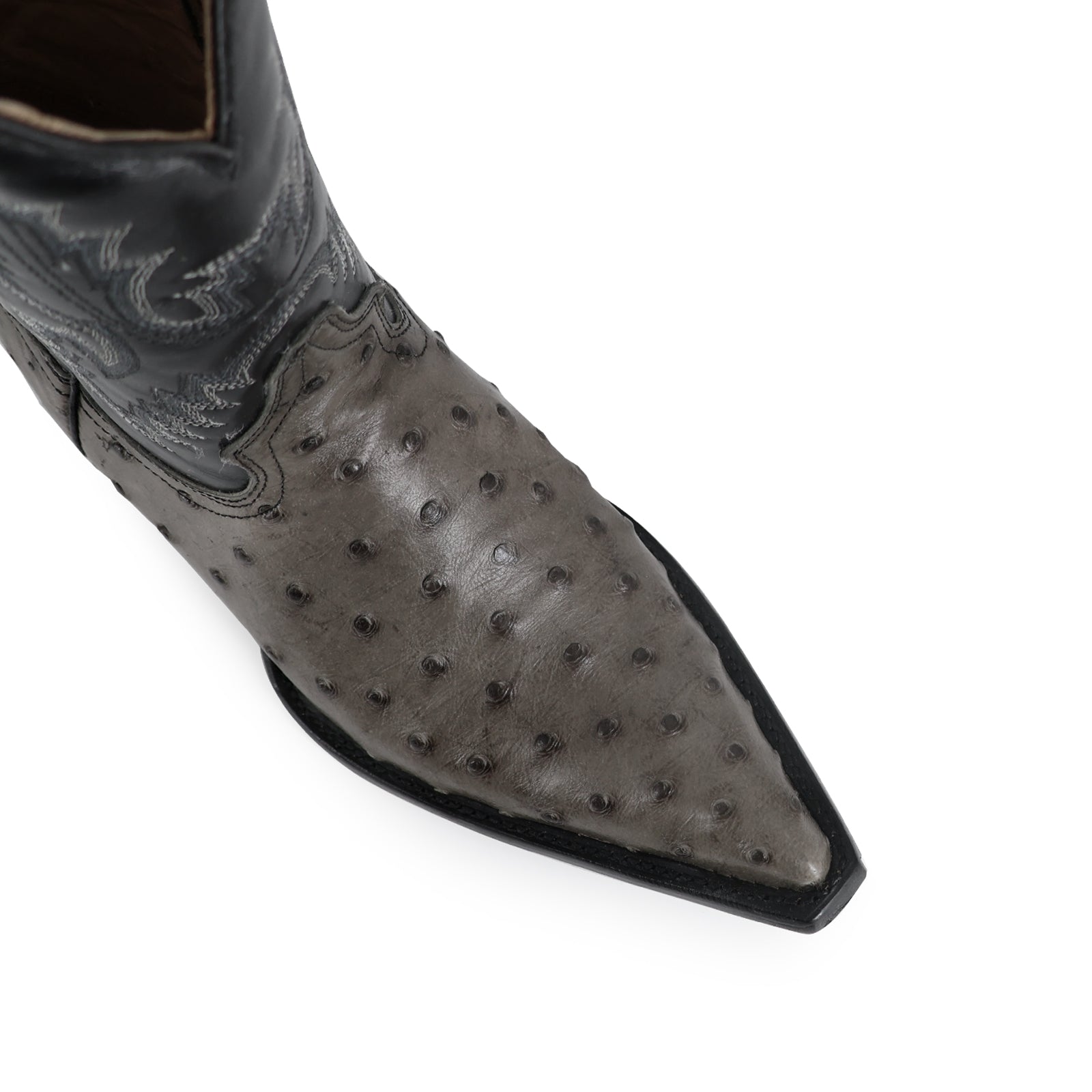 Bota Vaquera Chihuahua Avestruz Gris