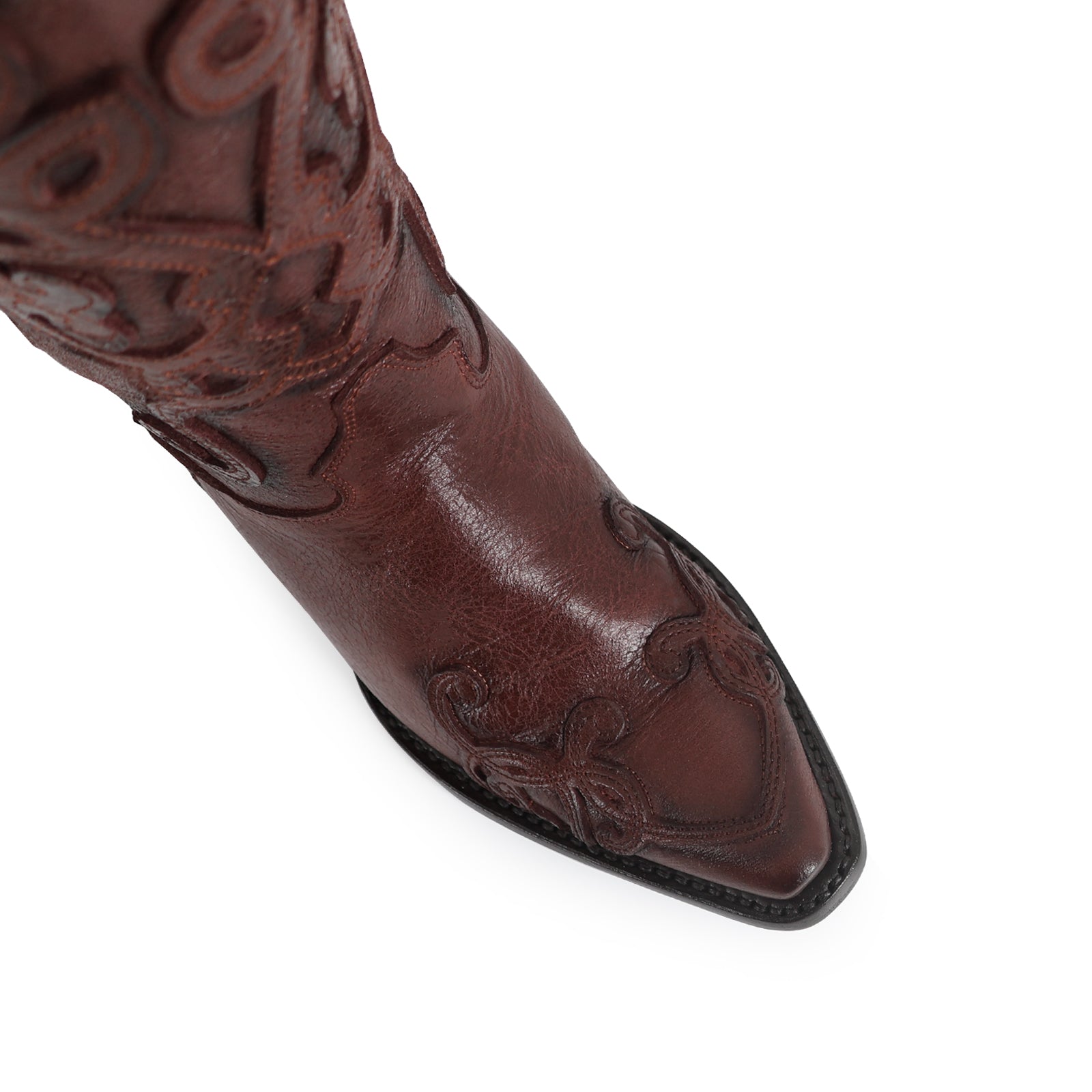 Bota vaquera para dama de piel modelo Marbella