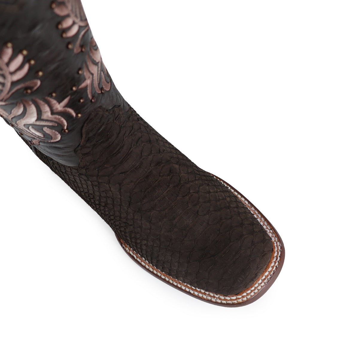 Bota vaquera para dama de piel piton nobuck modelo toscana