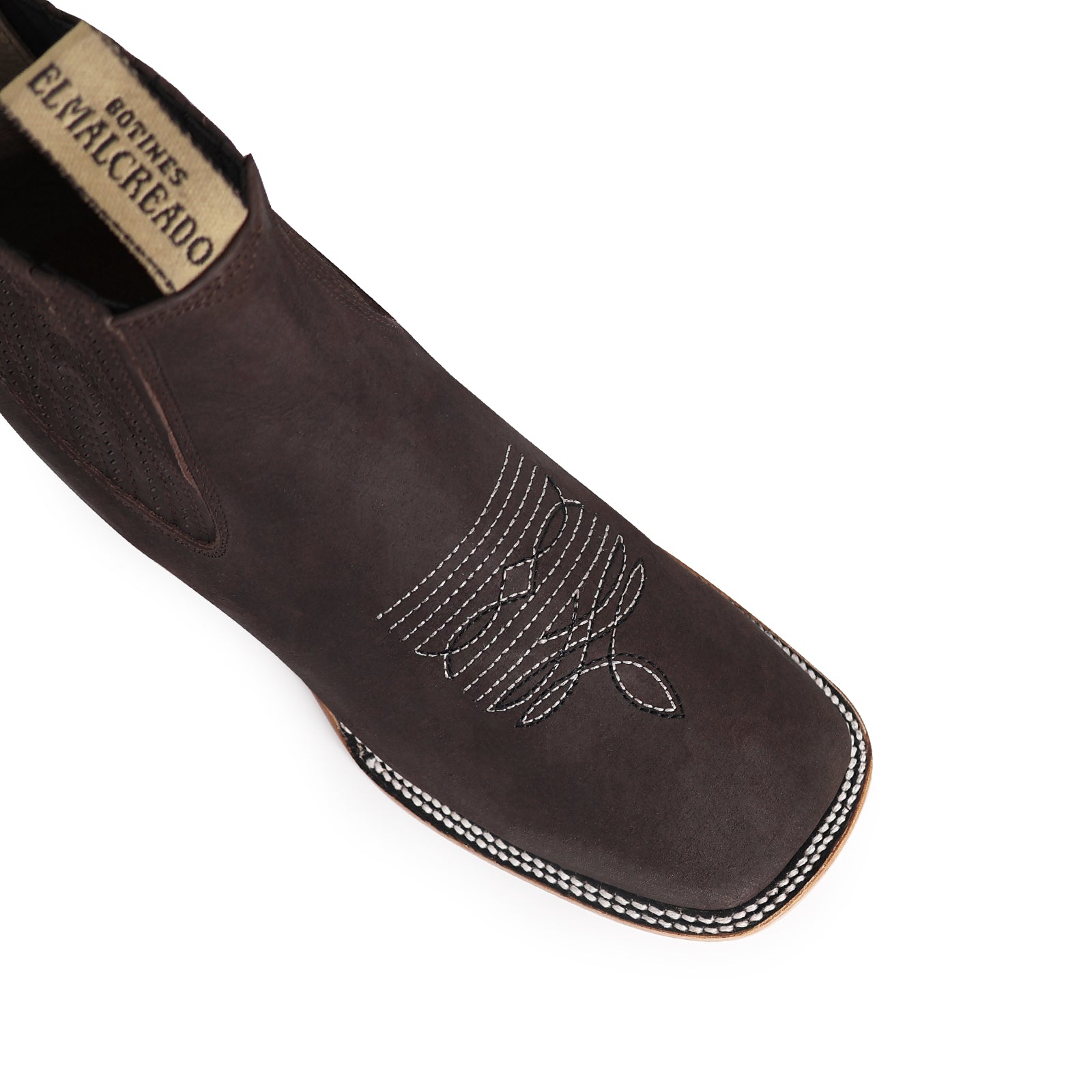 Botín Bulldog Nobuck Con Ringle Choco