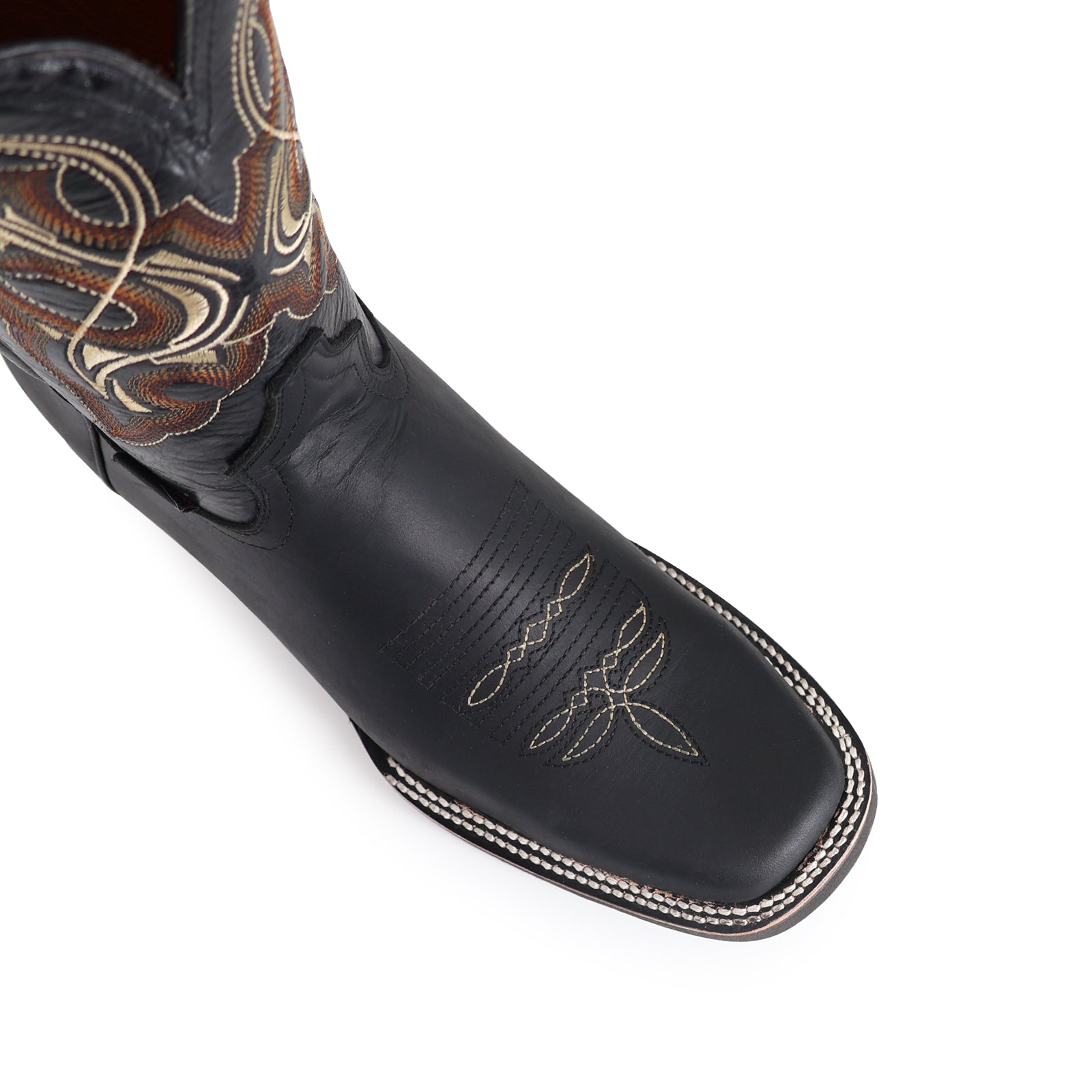 Bota Vaquera Rodeo Crazy Suela Poliuretano Negro