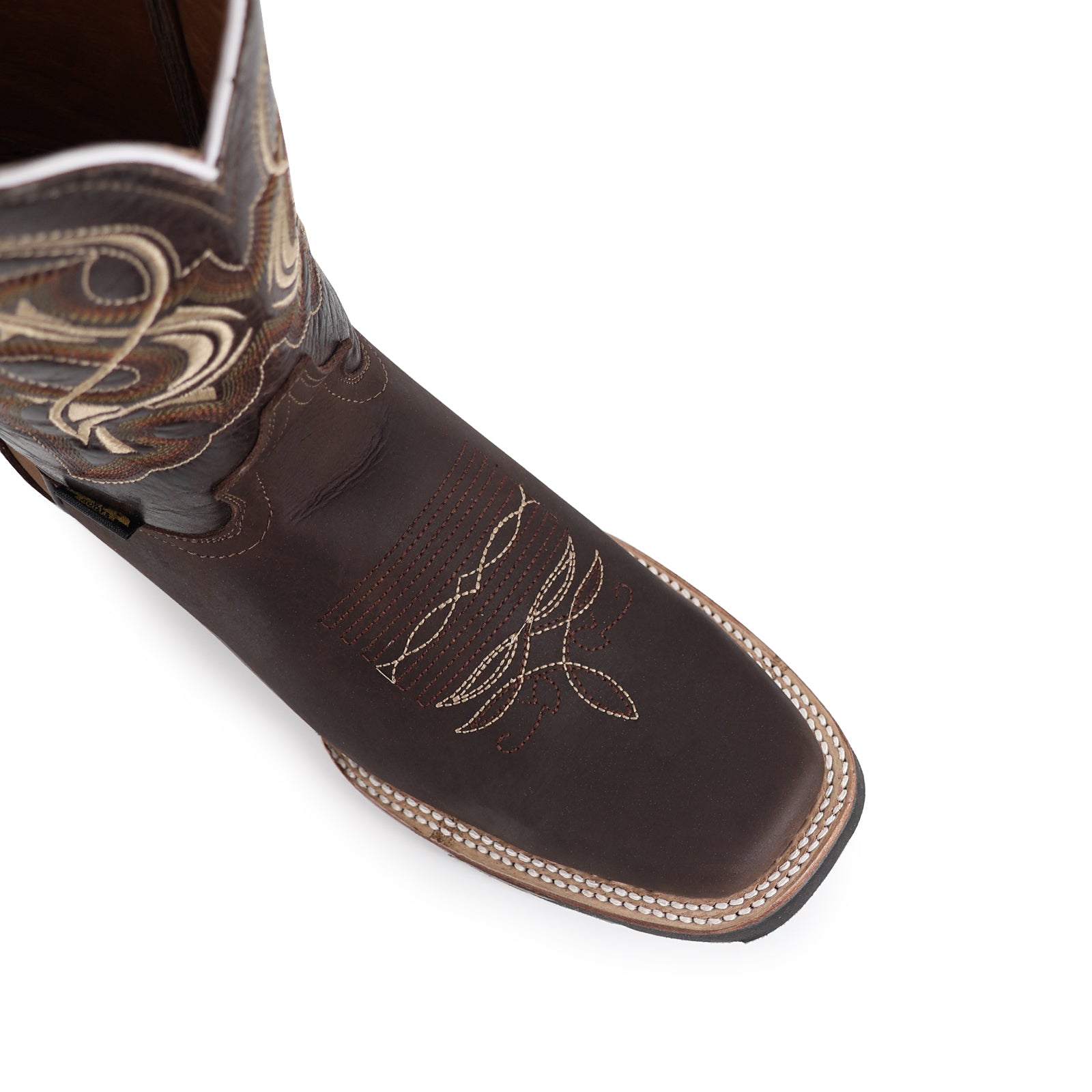 Bota Vaquera Rodeo Res Gold Chocolate