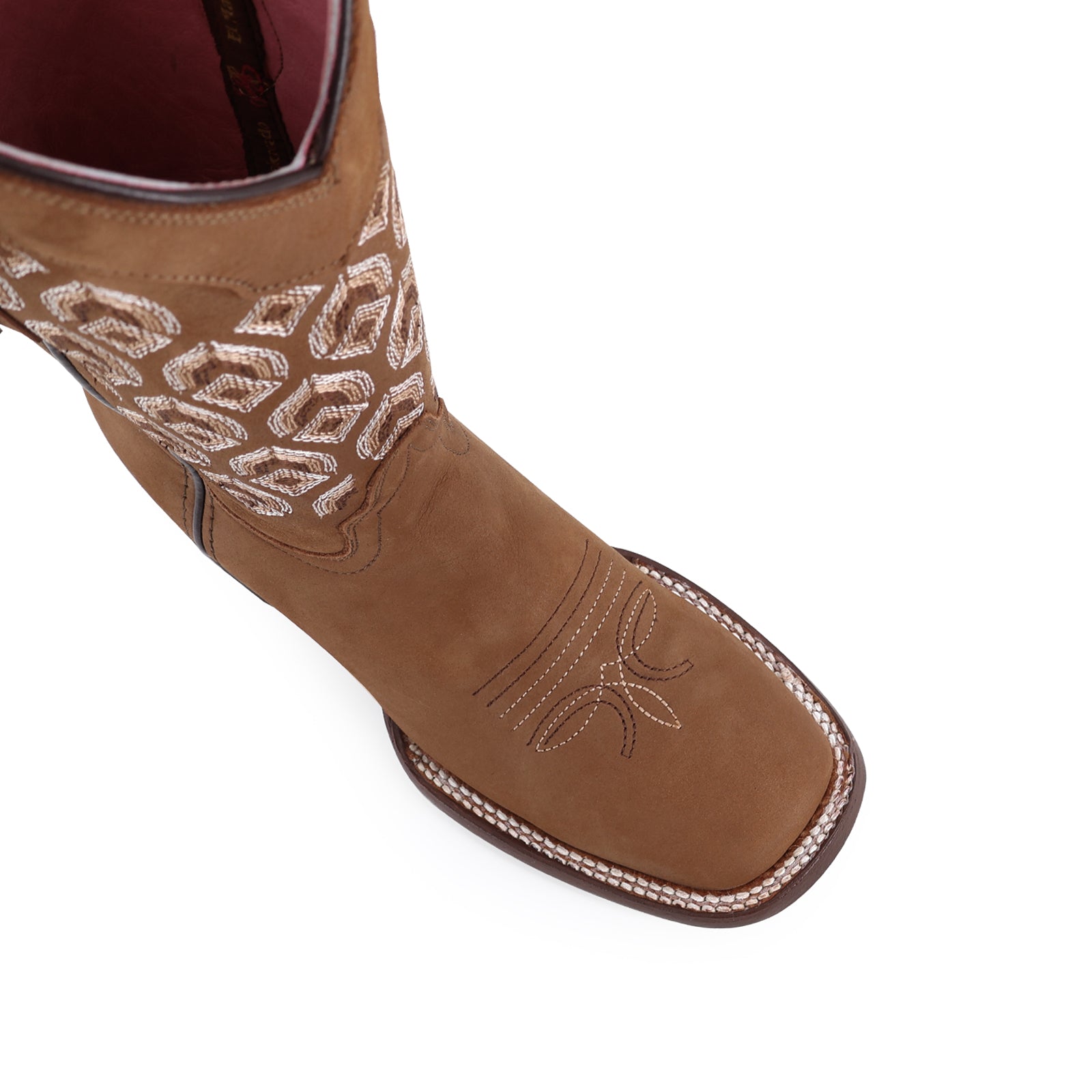 Bota Vaquera Para Dama de Piel Modelo Santorini