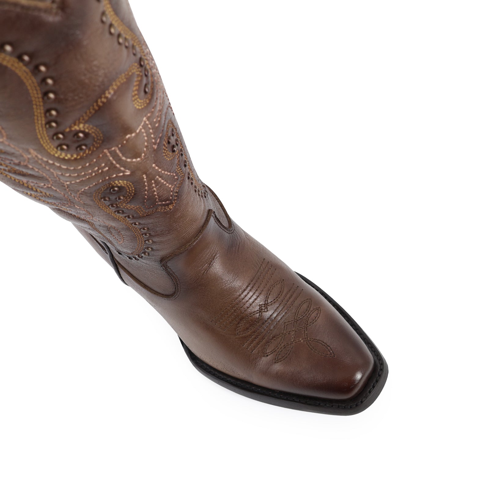 Bota vaquera para dama de piel modelo Liberty alta Curvy