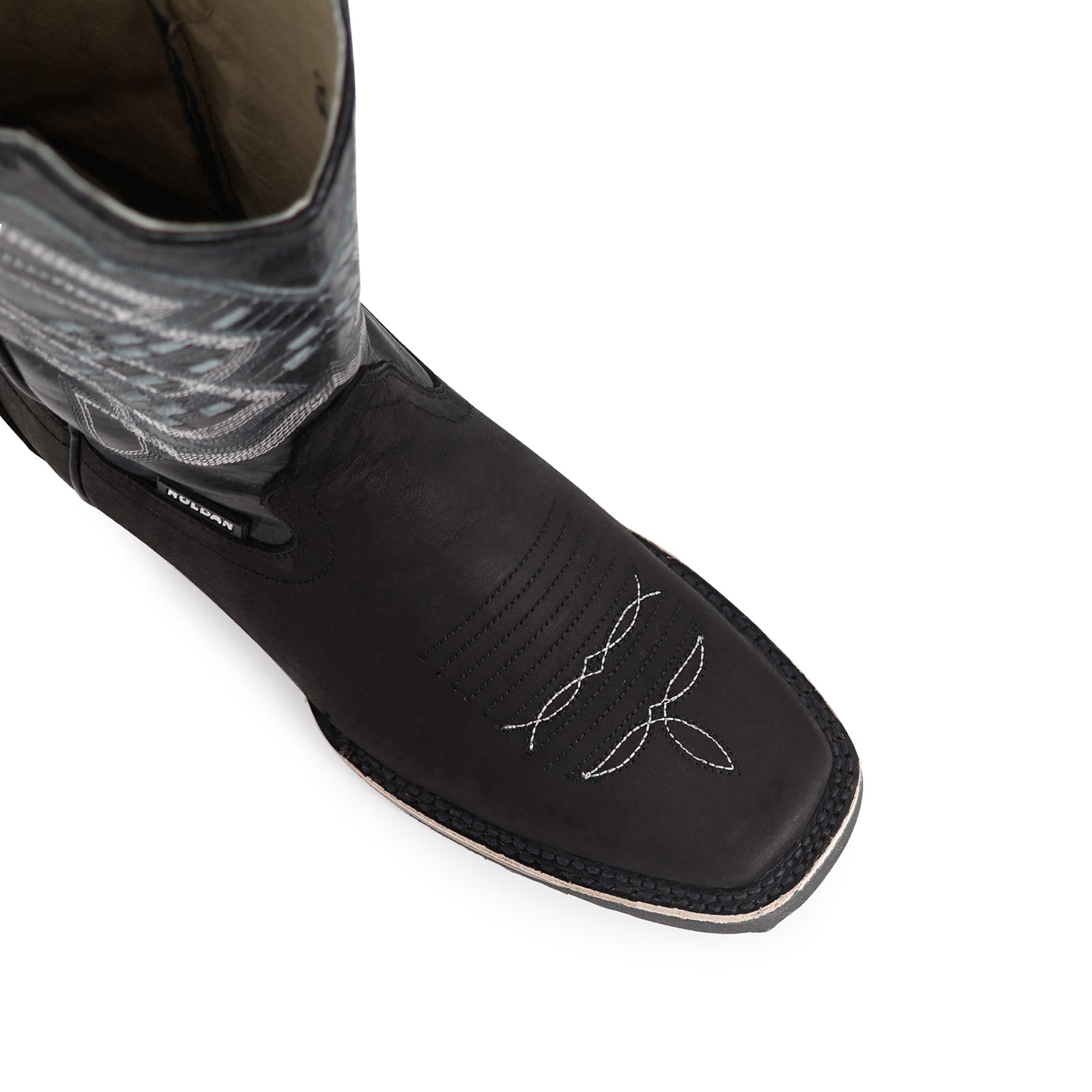 Bota Vaquera Rodeo Res Gold Negro