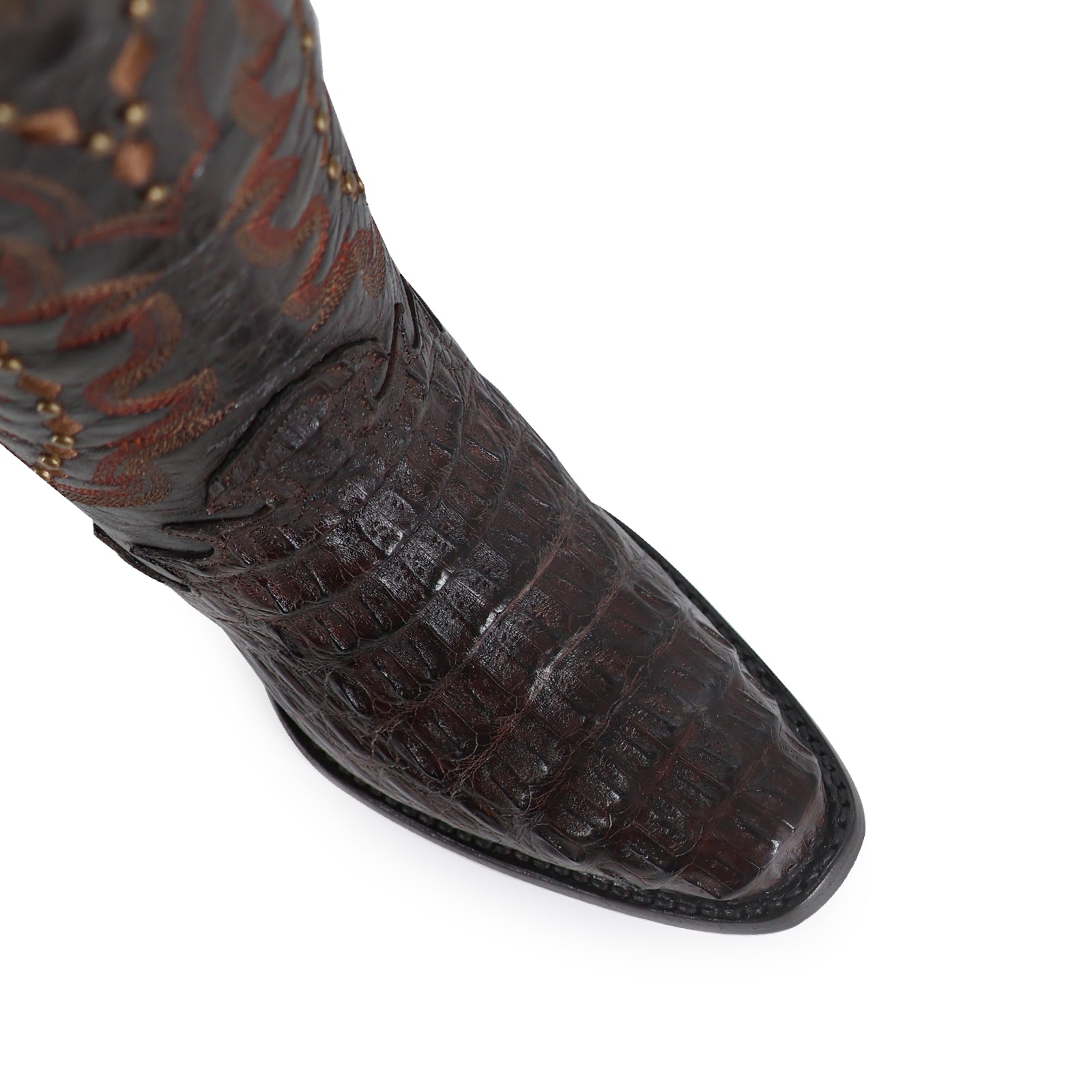 Bota vaquera para dama de piel de caiman modelo Barbie