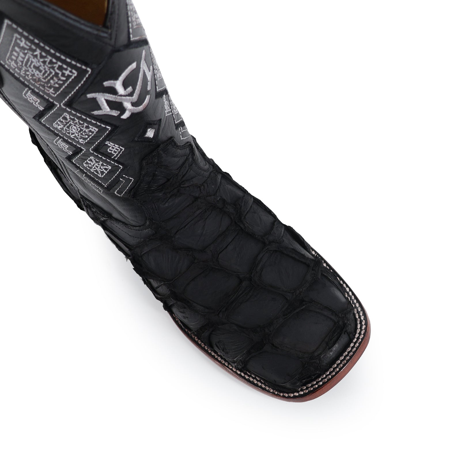 Bota Vaquera Bulldog Pescado Nobuck Negro