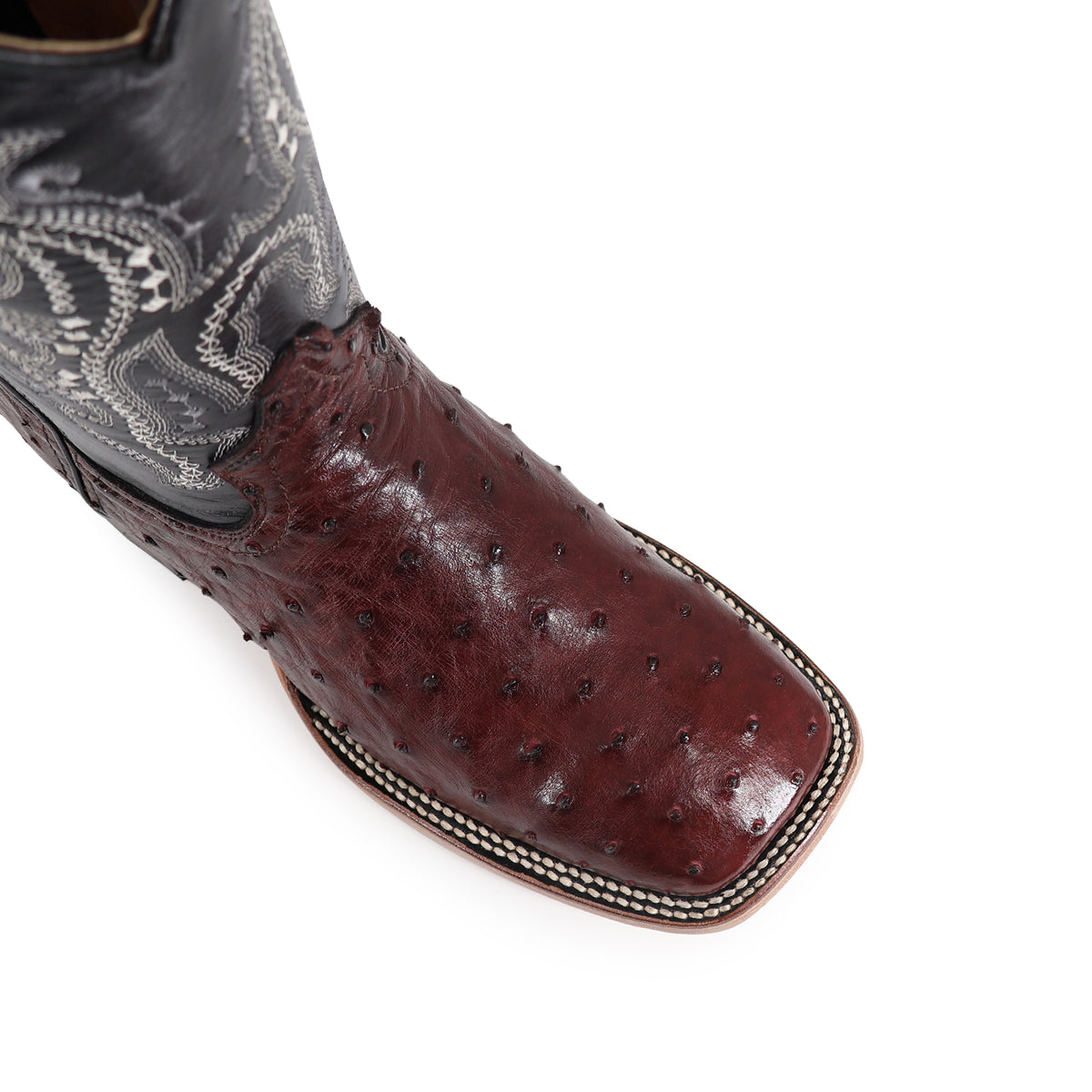 Bota Vaquera Bulldog Para Caballero Piel De Avestruz