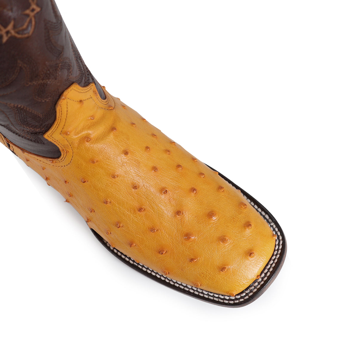 Bota Vaquera Bulldog Para Caballero Piel De Avestruz