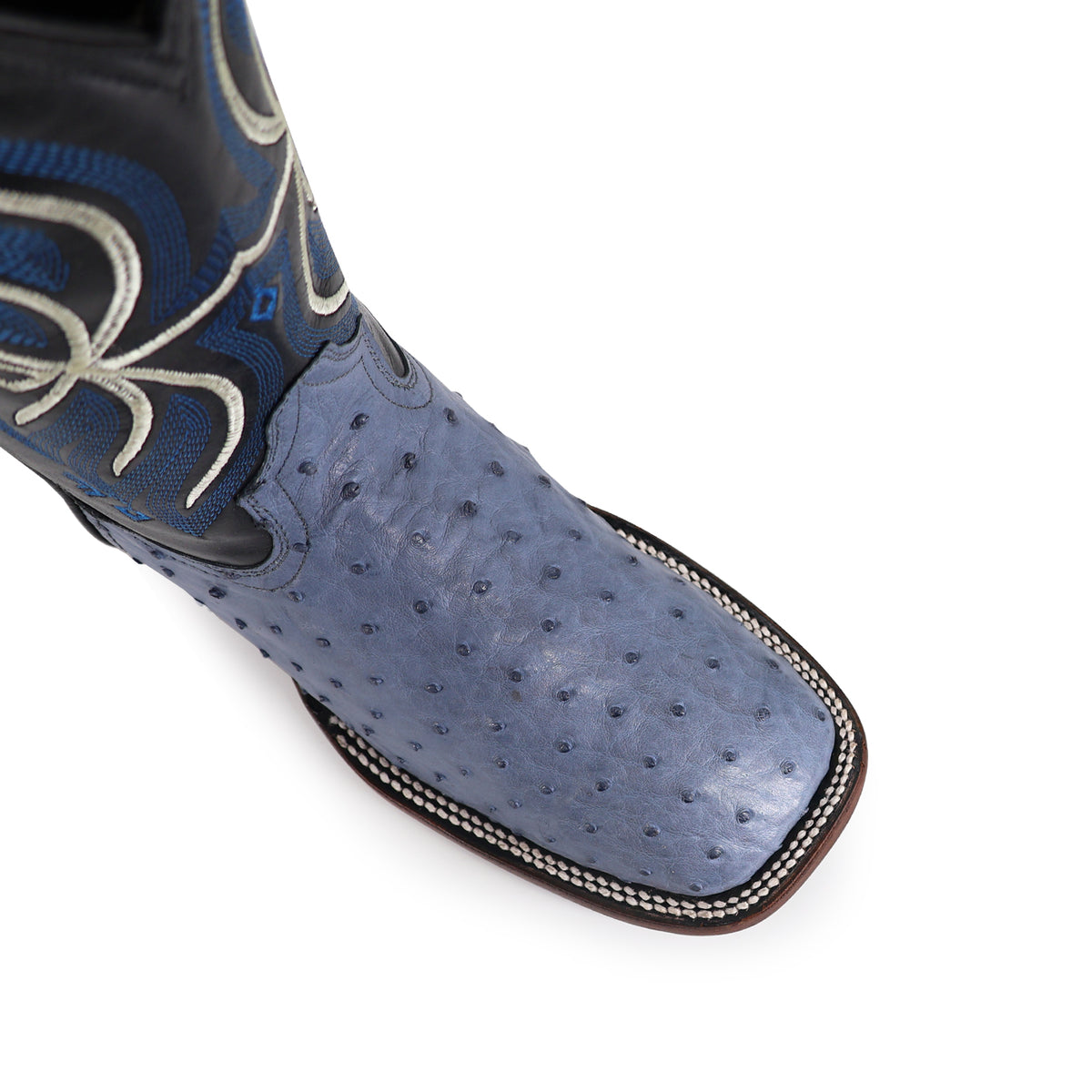 Bota Vaquera Bulldog Para Caballero Piel De Avestruz