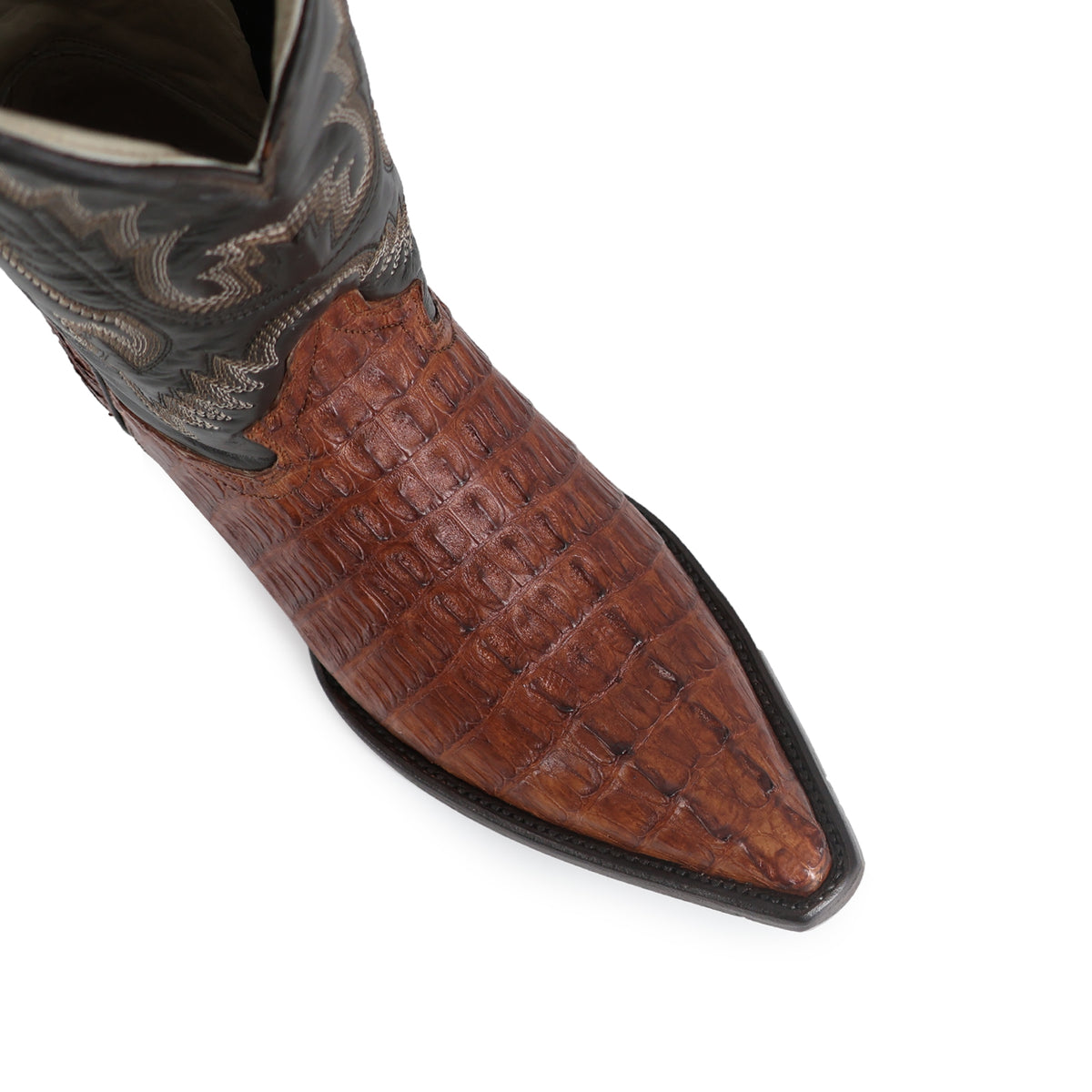 Bota Vaquera Chihuahua Para Caballero Piel Cocodrilo Cola