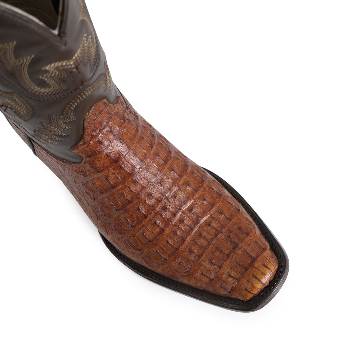 Bota Vaquera Dubai Para Caballero Piel Cocodrilo Lomo