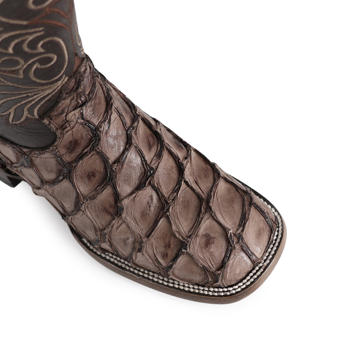 Bota Vaquera Bulldog Para Caballero Piel Pescado