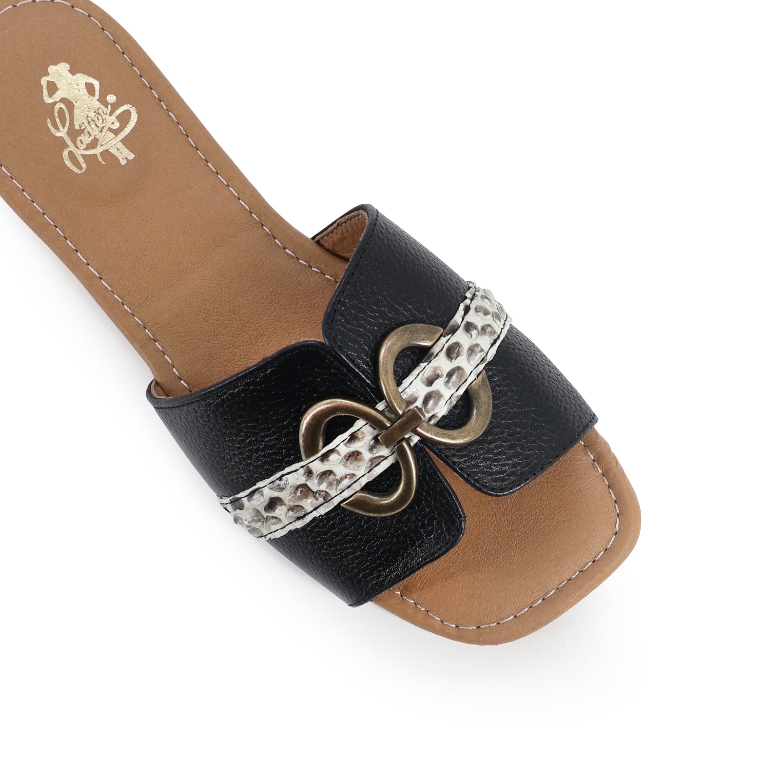 Sandalia Para Dama Piel De Piton Modelo Mallorca