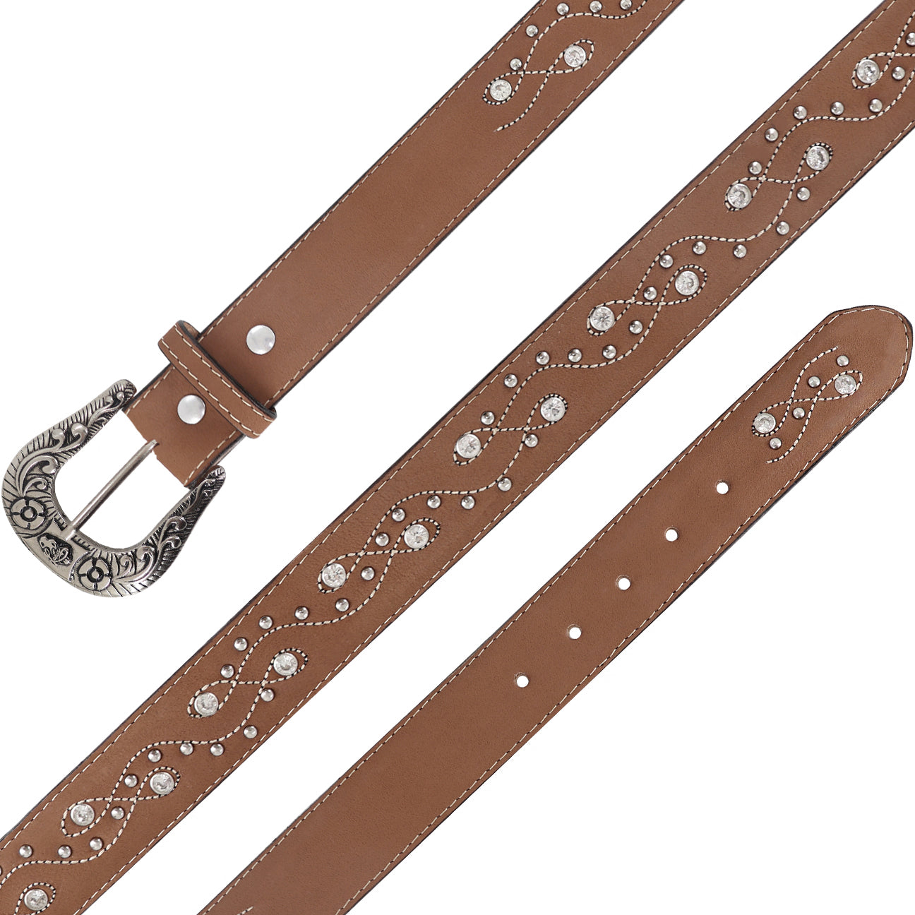 Cinto vaquero para dama modelo Ochitos