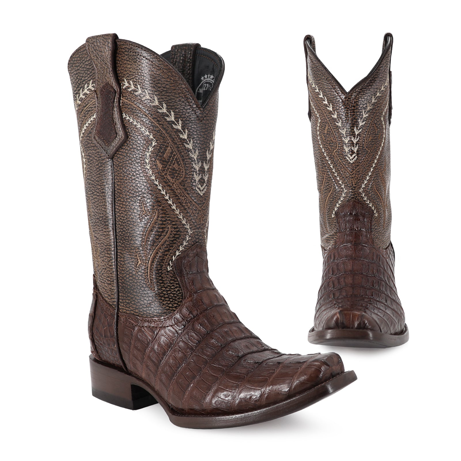 Bota Vaquera Dubai Cocodrilo Cola Cafe