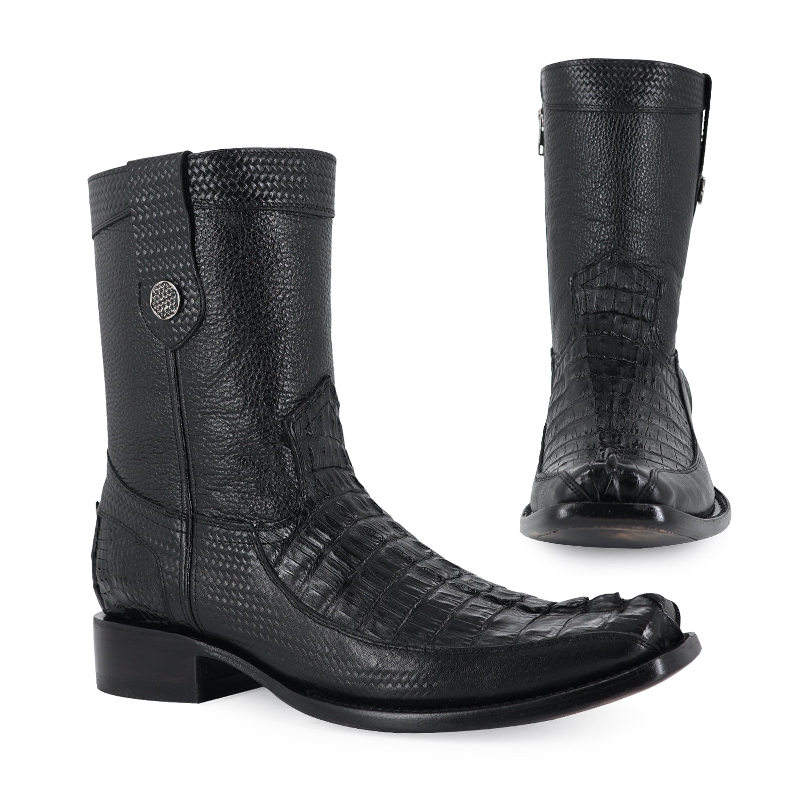 Botin Orion En Piel De Cocodrilo