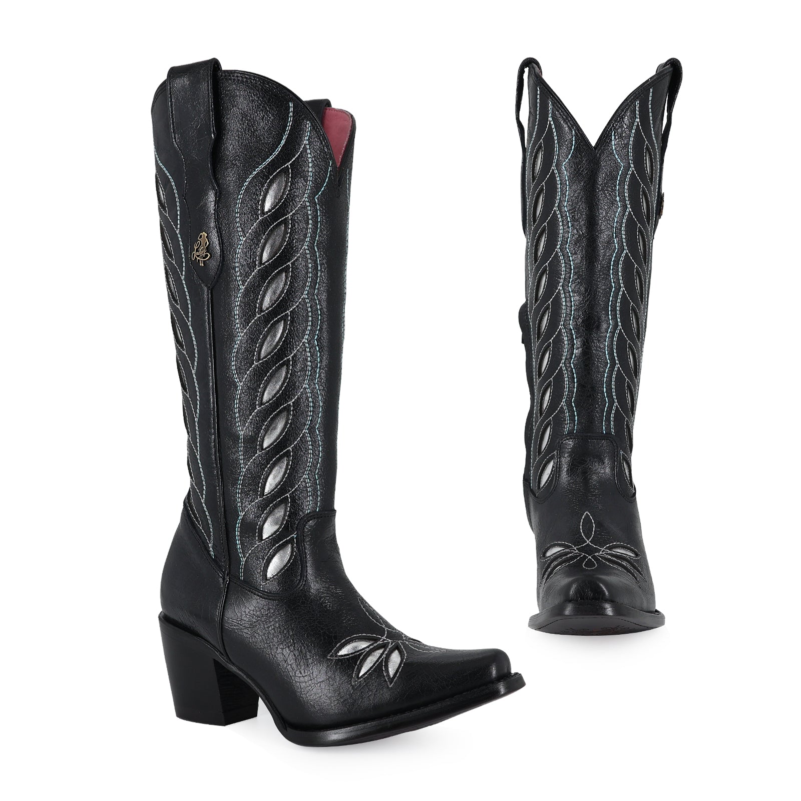 Bota vaquera para dama de piel modelo Maya