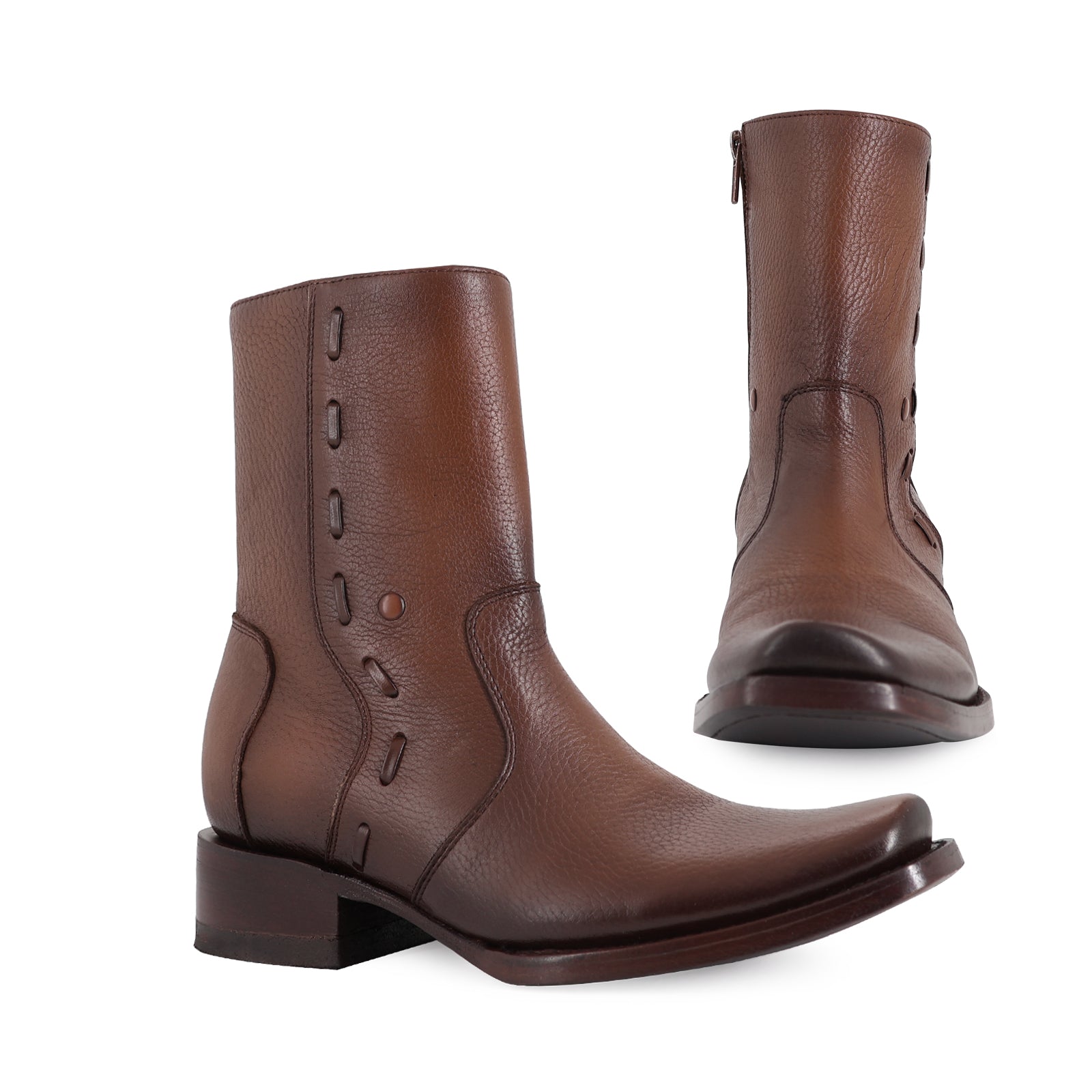 Botin Vaquero Estilo Vegas Brandy