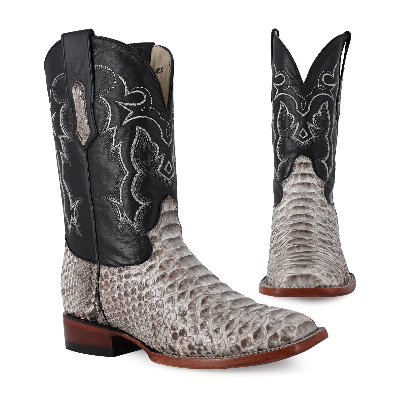 Combo Bota Y Cinto HC A Elegir Bota Bulldog Piton Natural