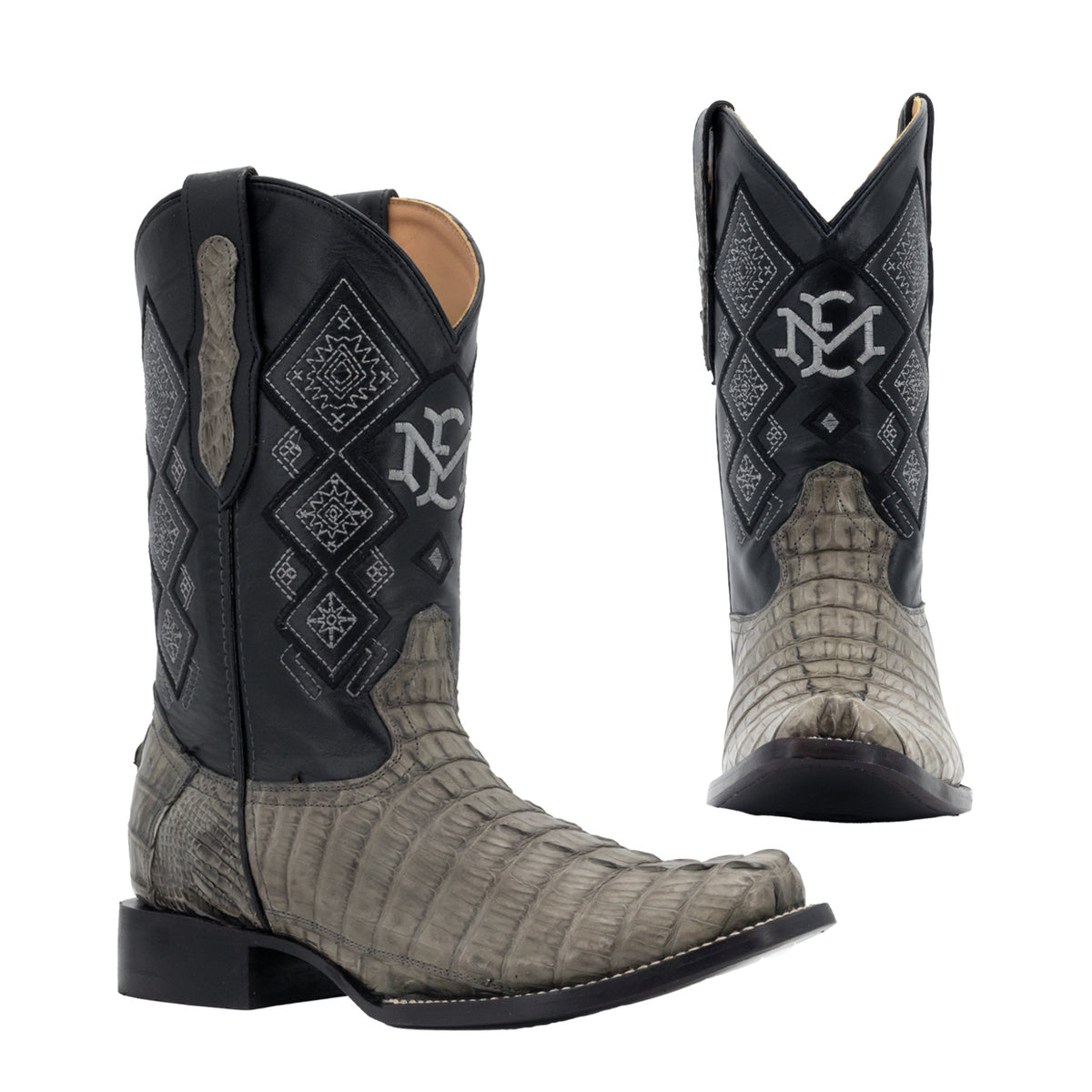 Bota Vaquera Dubai Para Caballero Piel Cocodrilo Cola