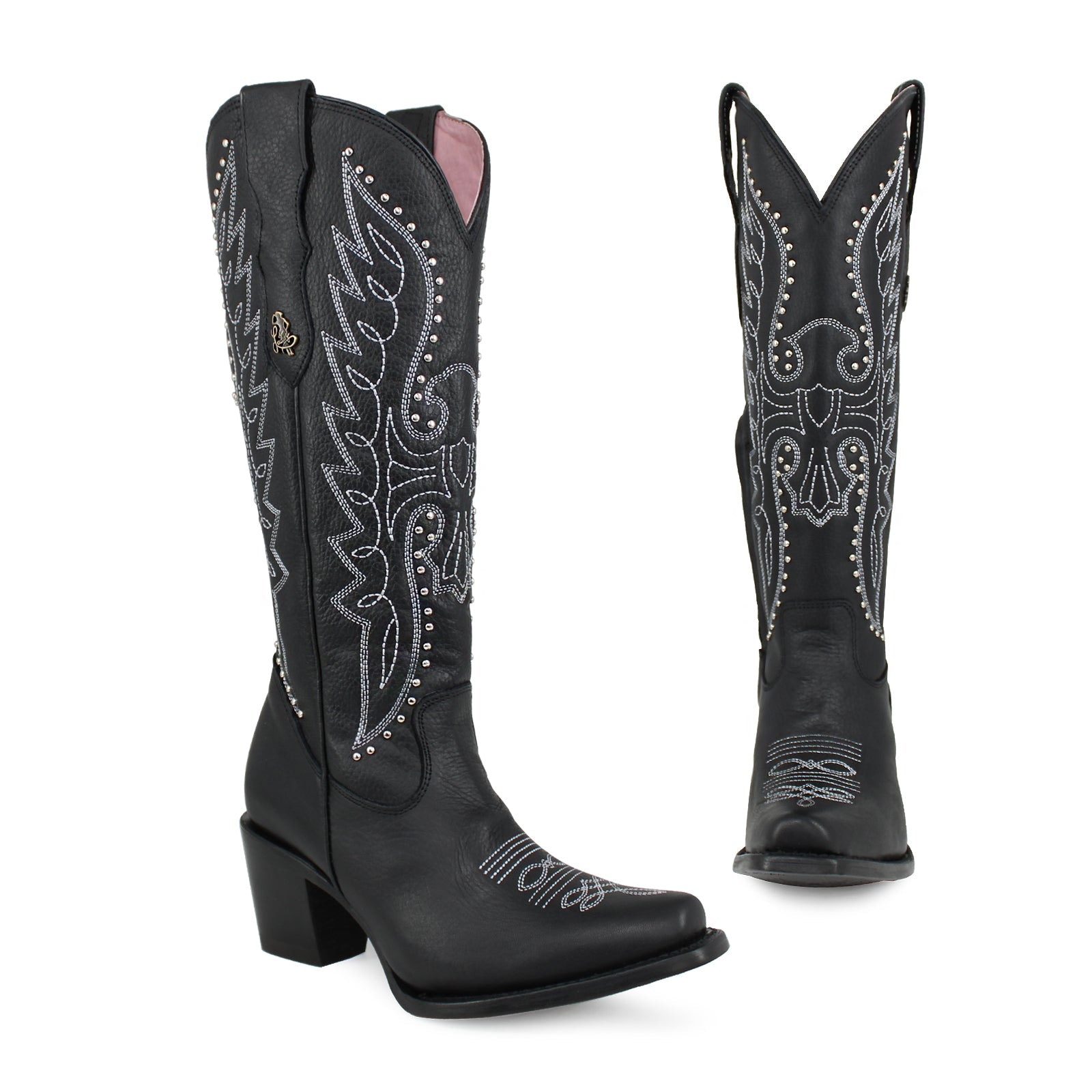 Bota vaquera para dama de piel modelo Liberty alta