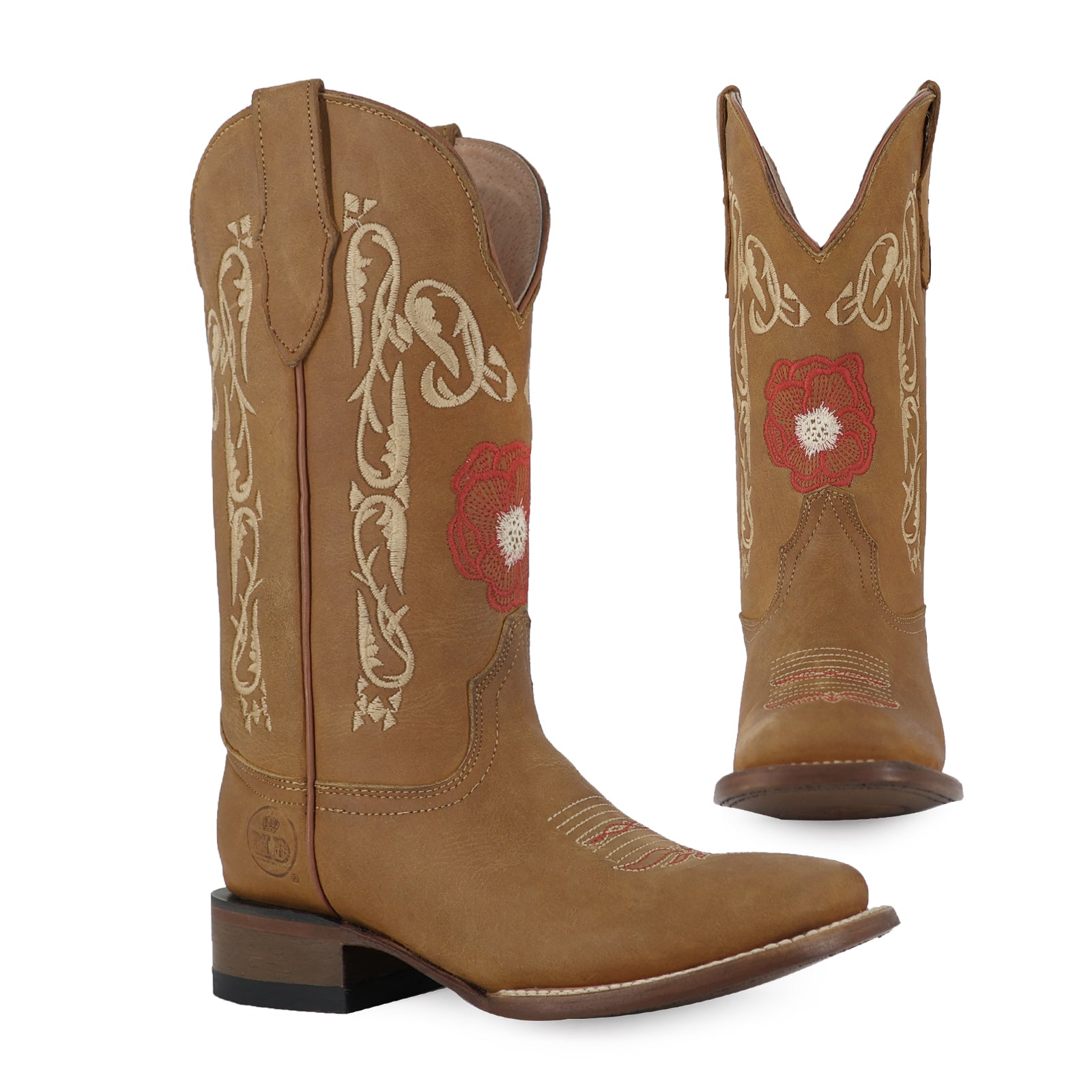 Bota vaquera para dama de piel modelo Chabela