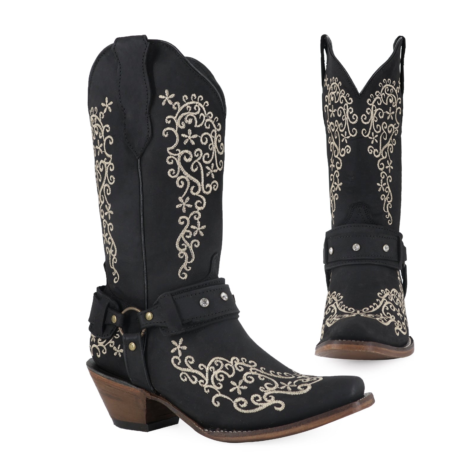 Bota vaquera para dama de piel modelo Bikina