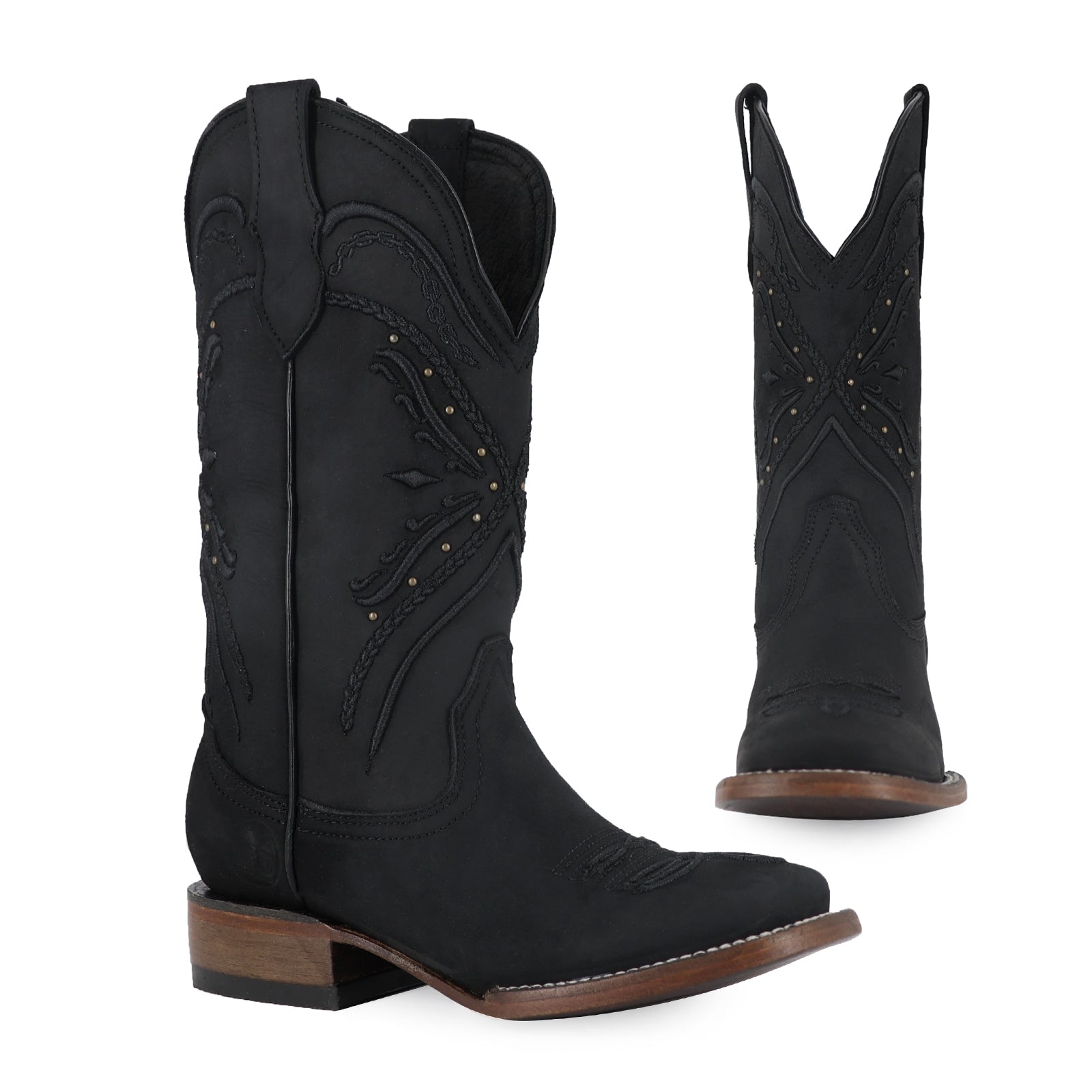 Bota vaquera para dama de piel modelo Aida