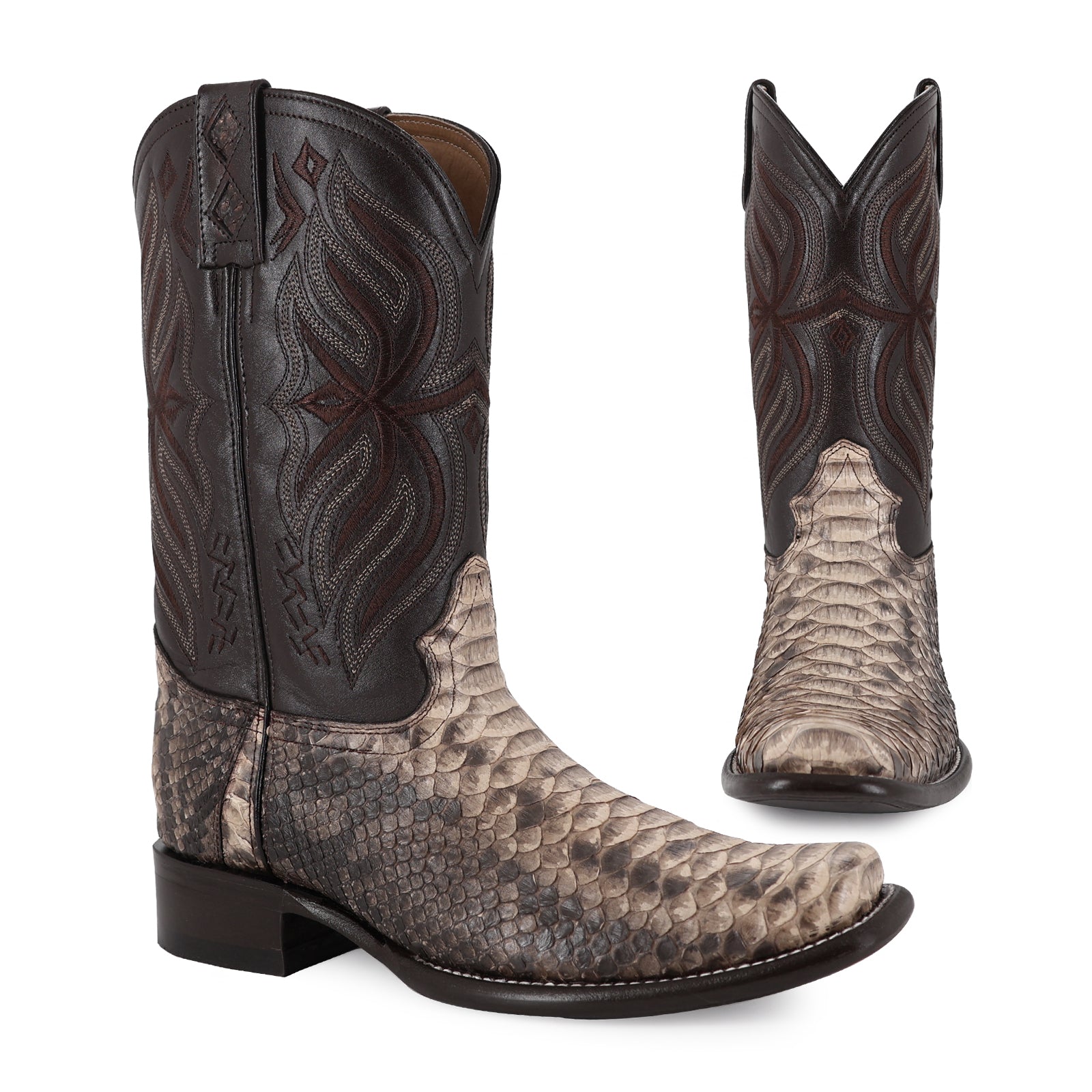 Combo Bota Y Cinto Vaq A Elegir Bota Dubai Piton Taupe