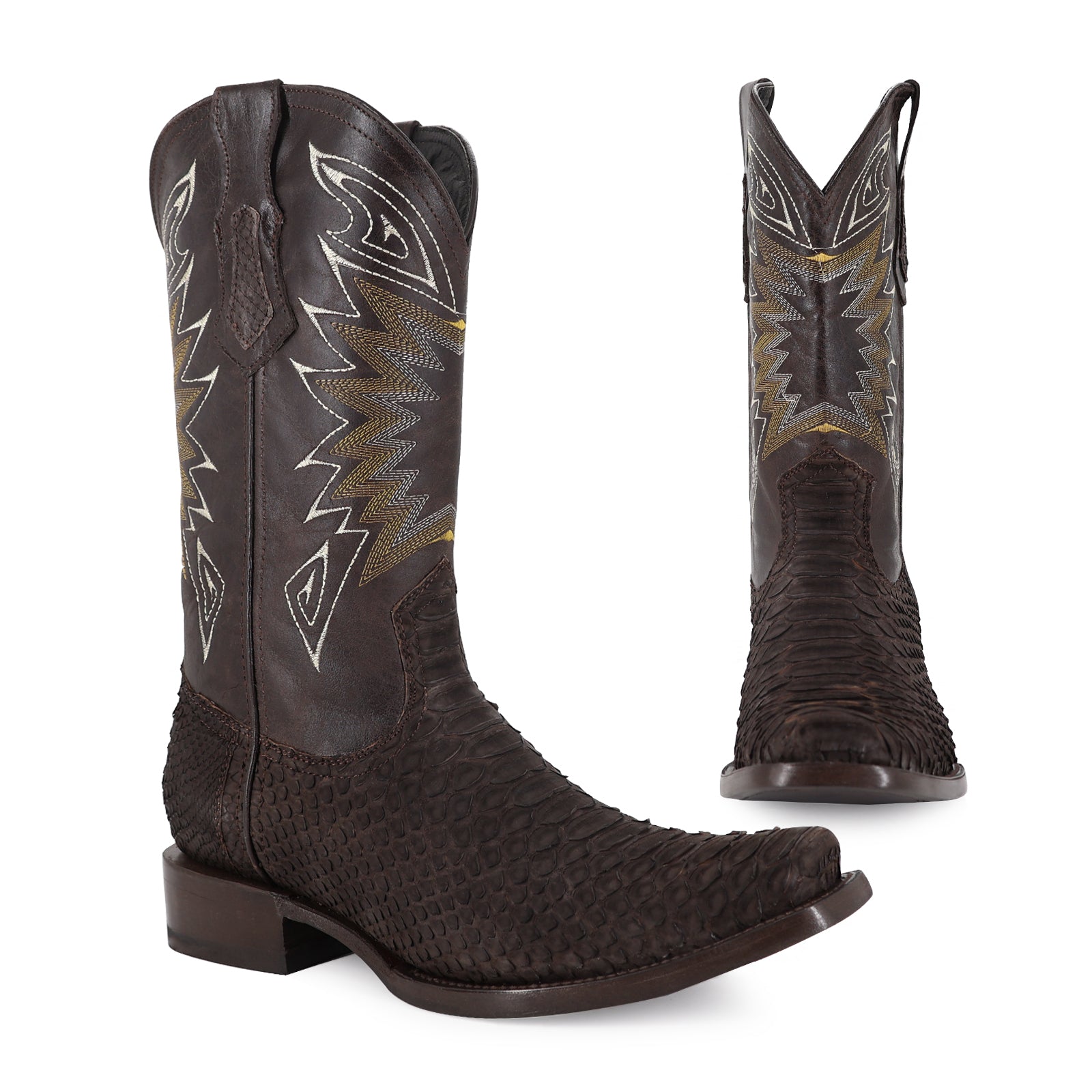 Combo Bota Y Cinto Vaq A Elegir Bota Dubai Piton Nobuck