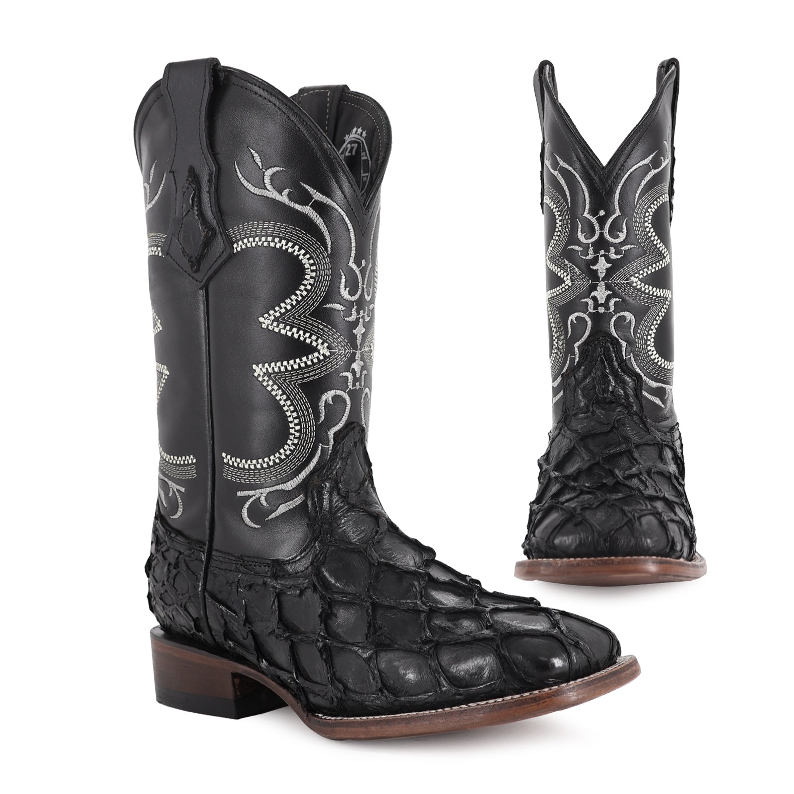 Combo Bota Y Cinto Vaq A Elegir Bota Bulldog Pescado Negro