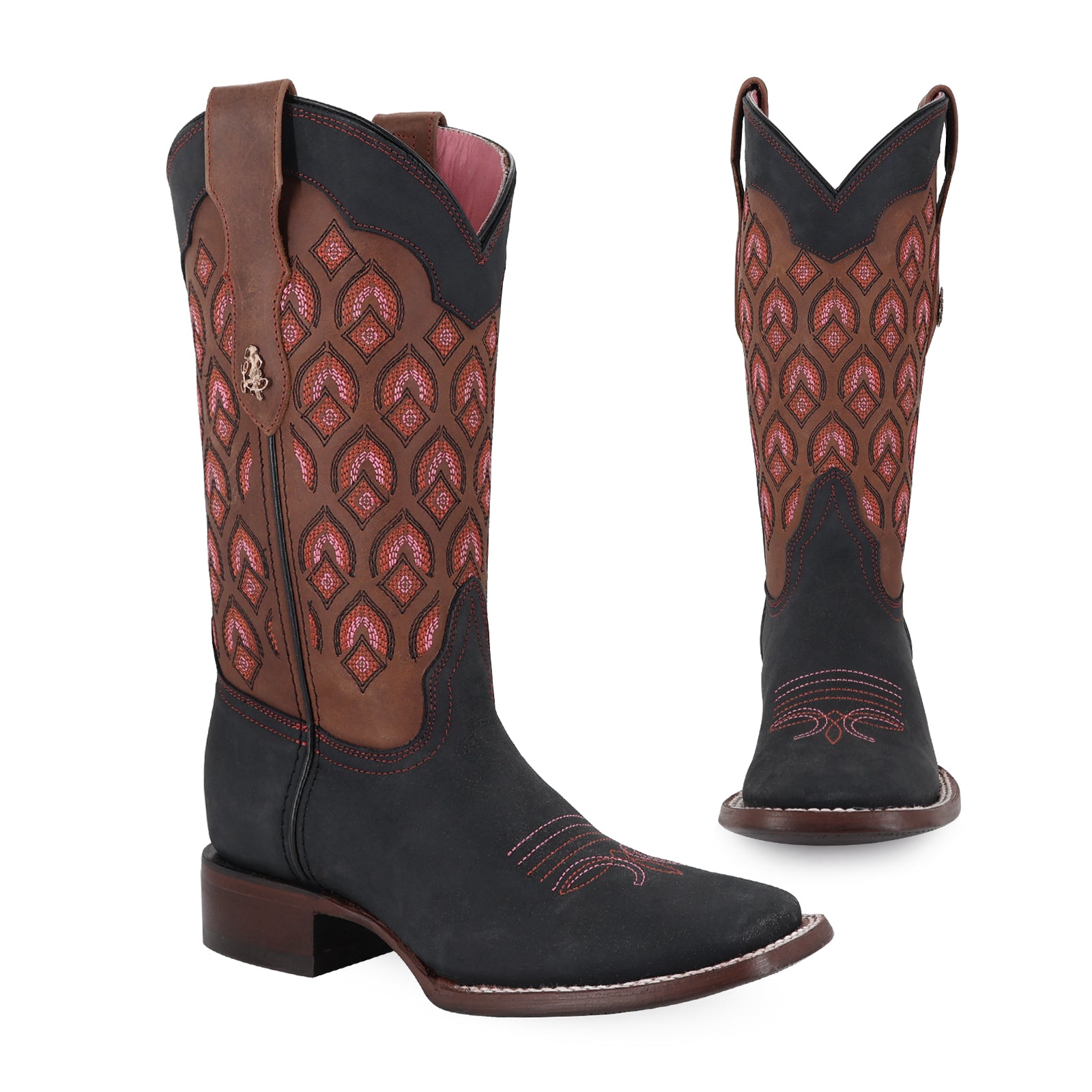 Bota Vaquera Para Dama de Piel Modelo Santorini