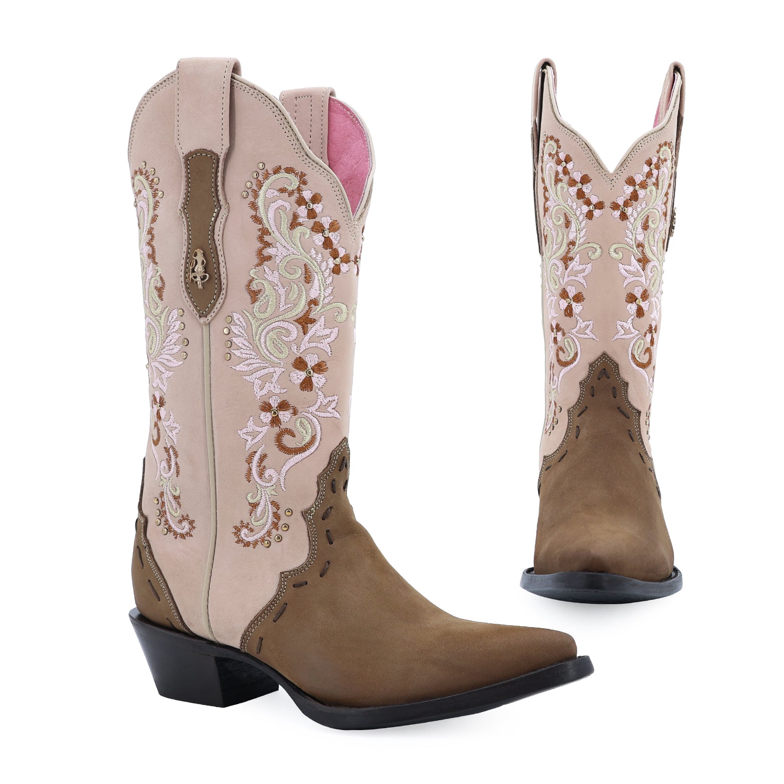 Bota vaquera para dama de piel modelo Catania