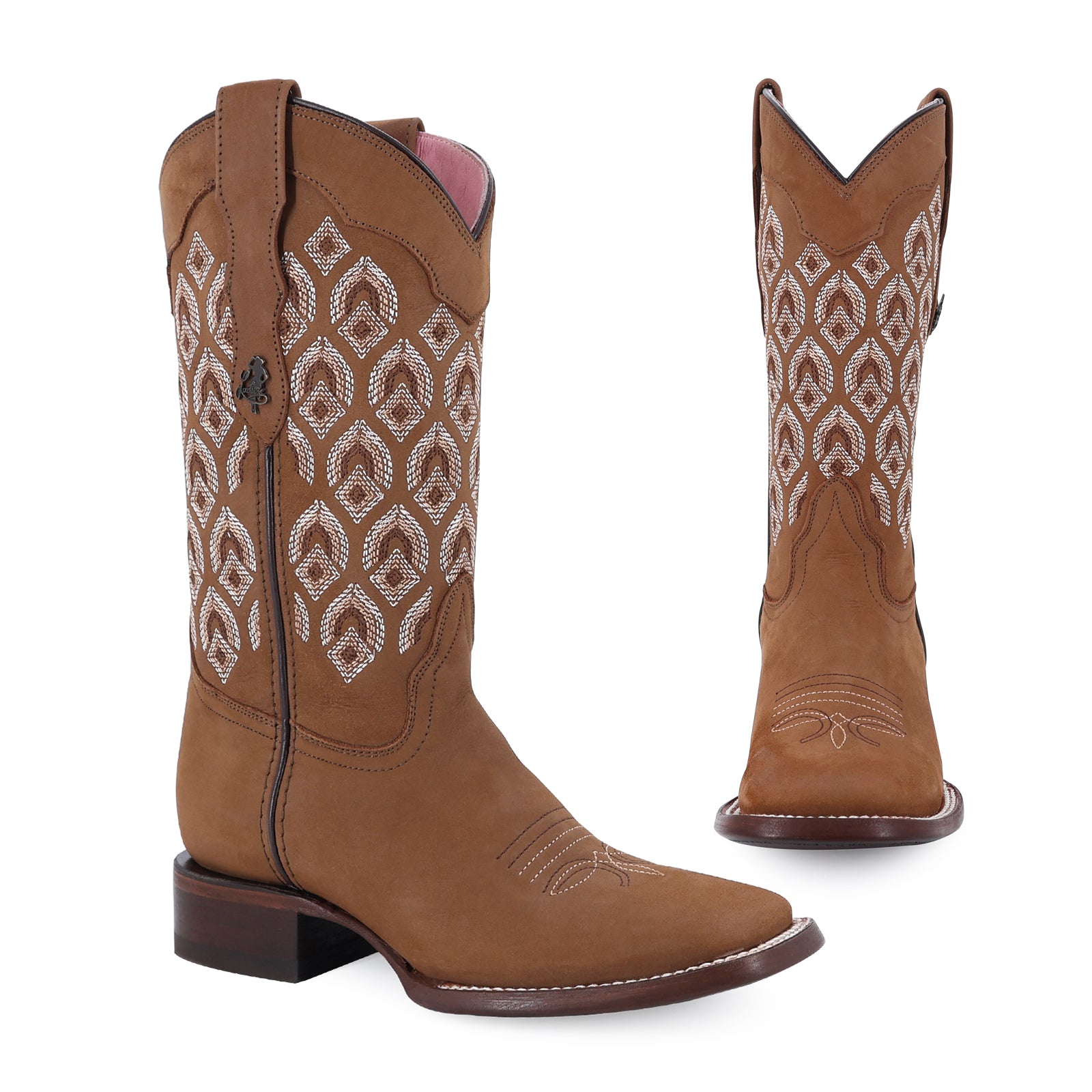 Bota Vaquera Para Dama de Piel Modelo Santorini