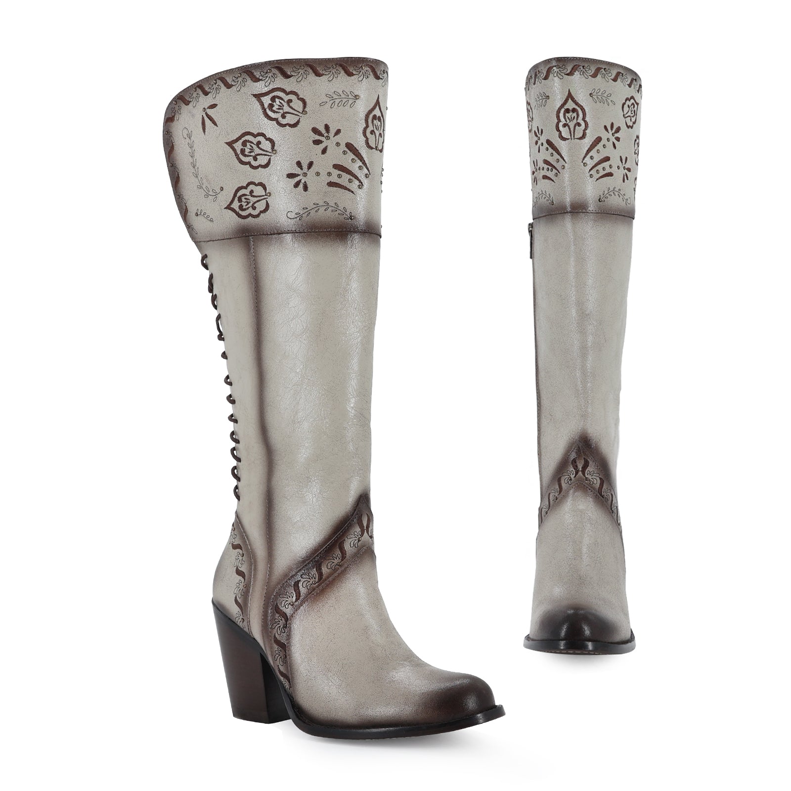 Bota casual para dama de piel modelo Presumida