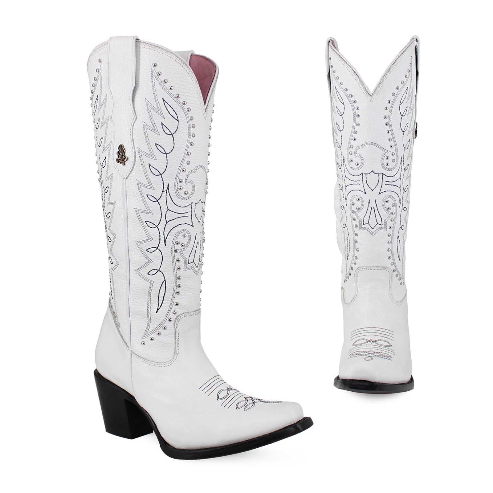 Bota vaquera para dama de piel modelo Liberty alta