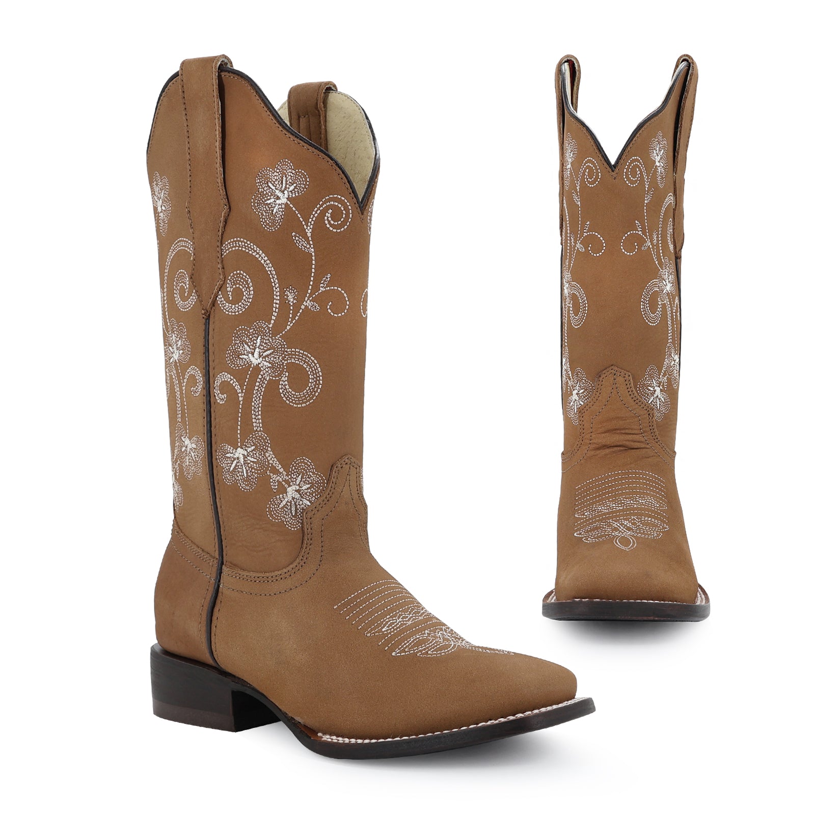 Bota vaquera para dama de piel modelo Castilla