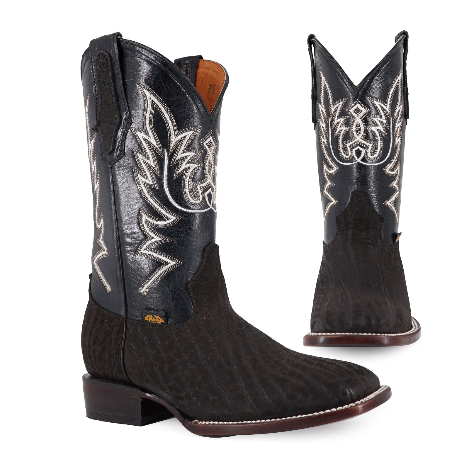 Bota Vaquera Bulldog Cuello De Toro Negro