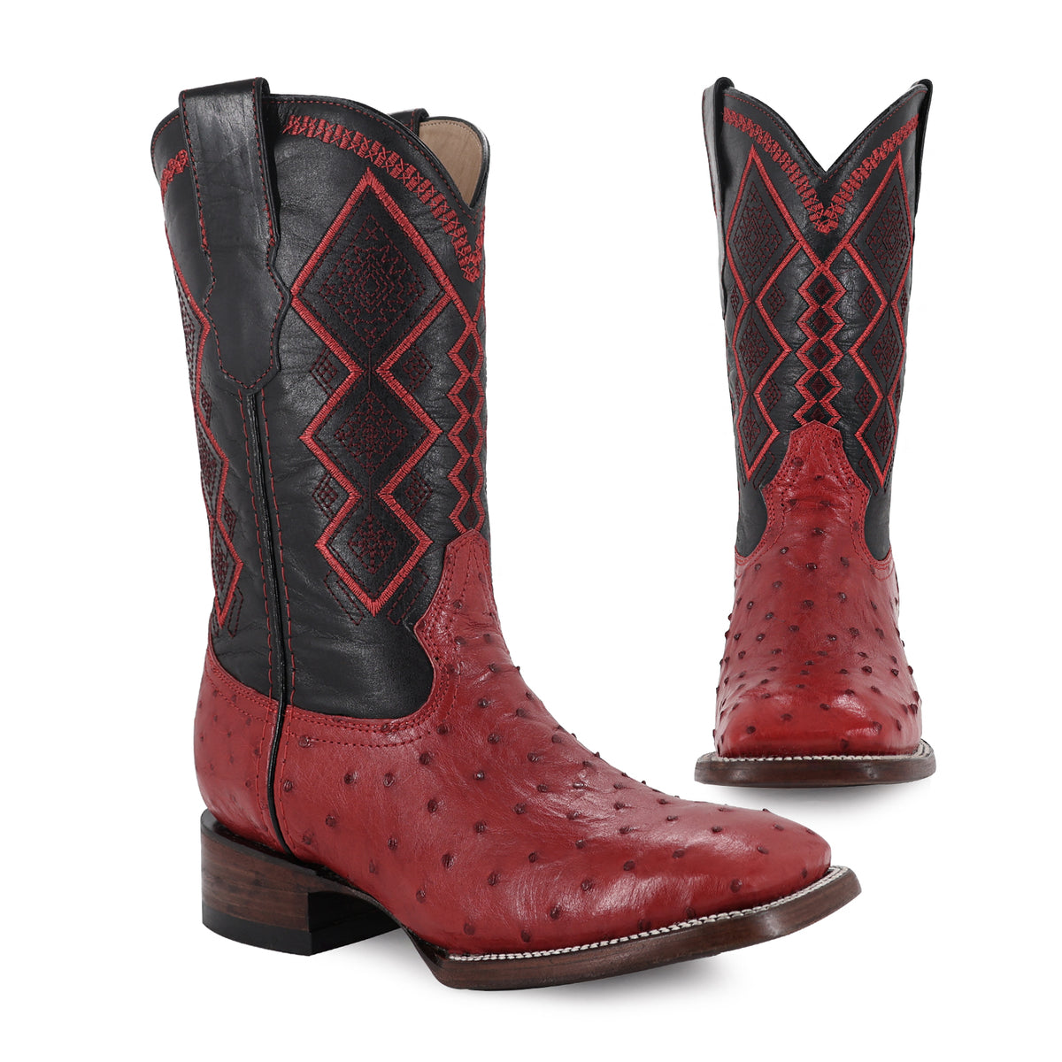 Bota Vaquera Bulldog Para Caballero Piel De Avestruz