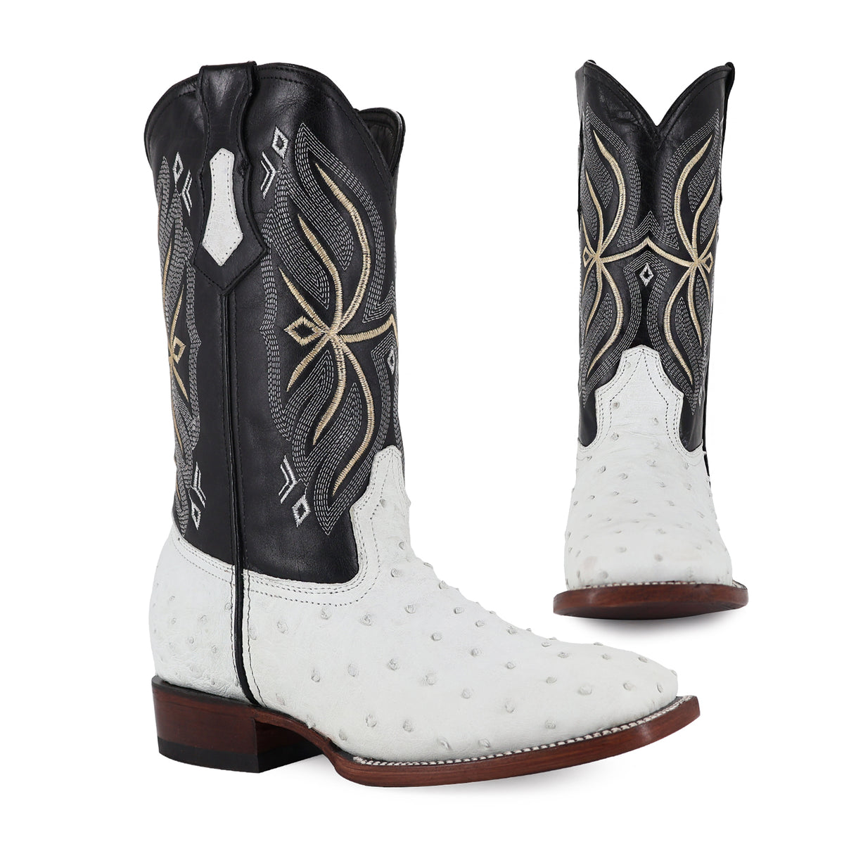 Bota Vaquera Bulldog Para Caballero Piel De Avestruz