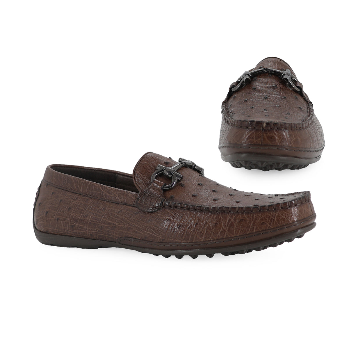 Zapato Glamour Para Hombre En Piel Avestruz