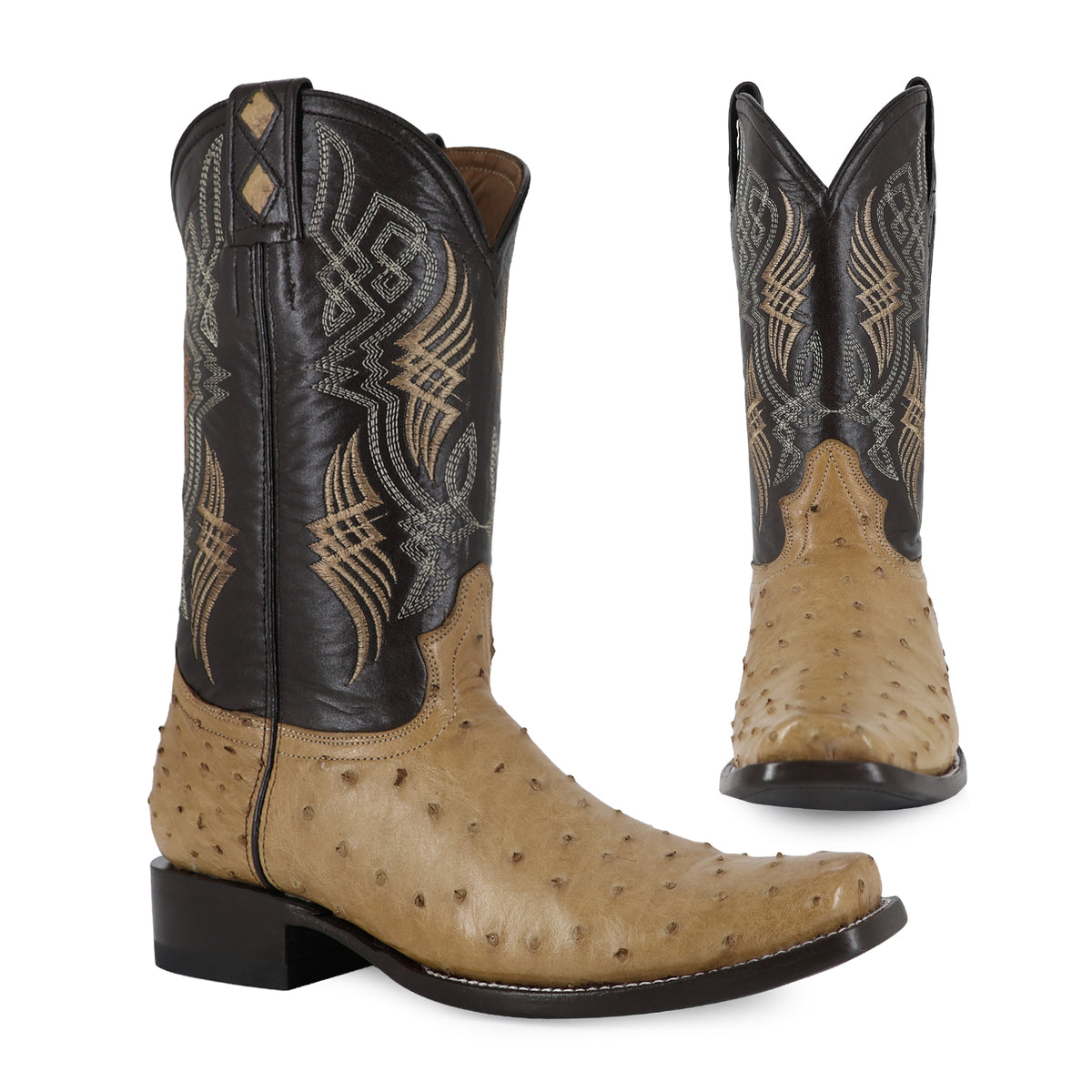 Bota Vaquera Dubai Para Caballero Piel De Avestruz