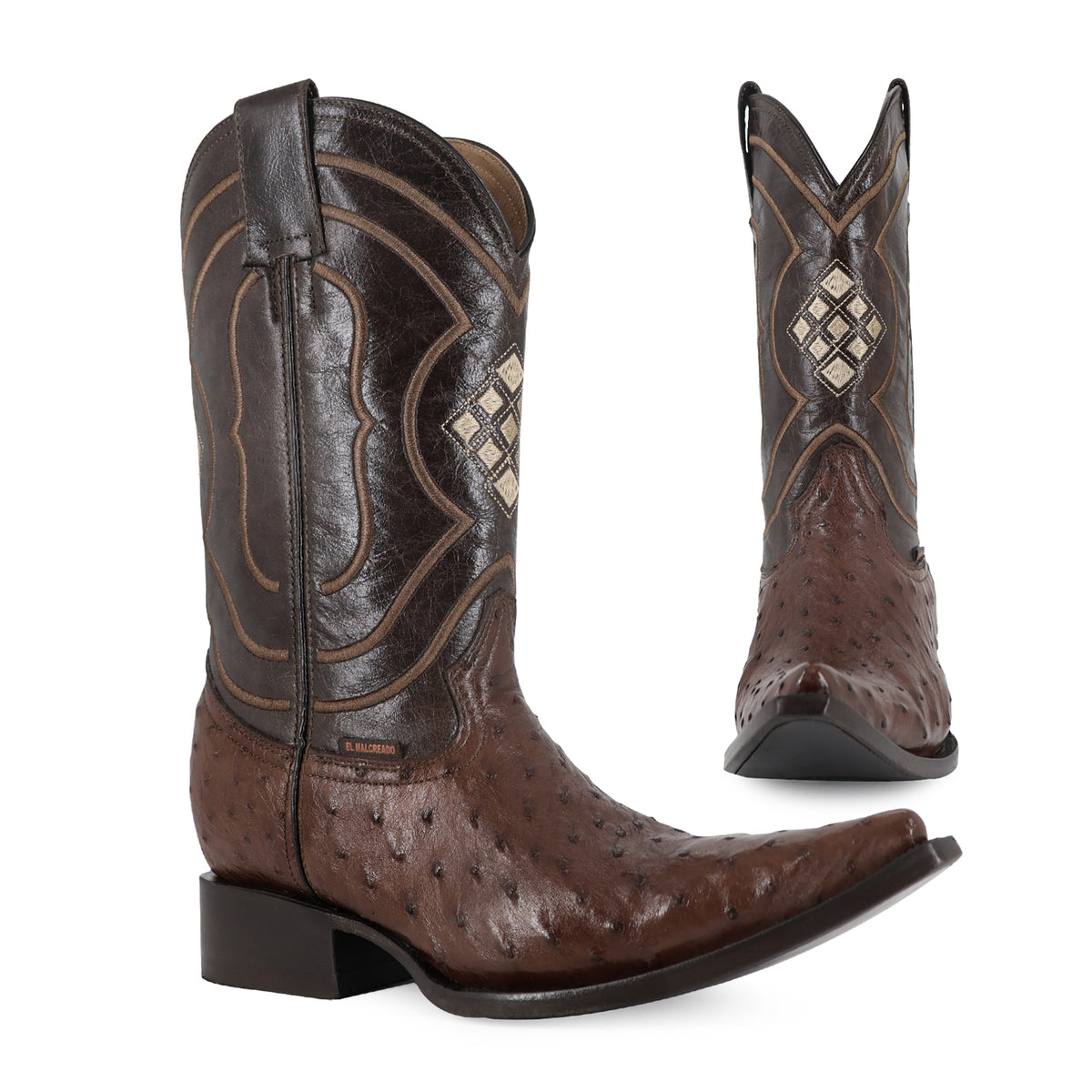 Bota Vaquera Chihuahua Para Caballero Piel Avestruz
