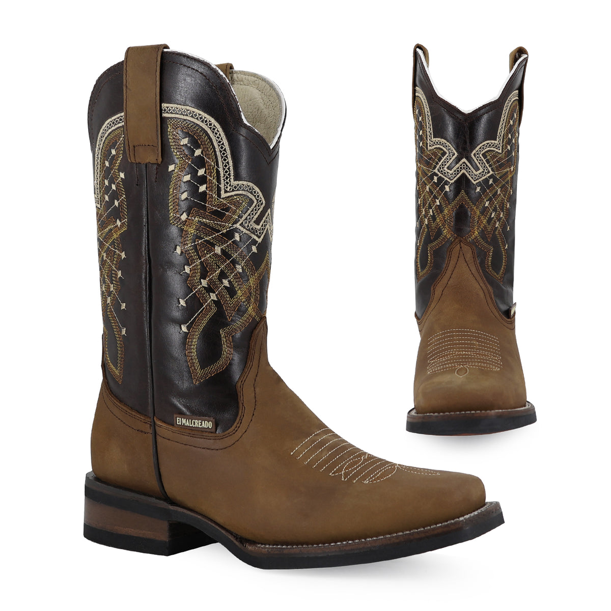 Bota Vaquera Rodeo Para Caballero Piel Crazy