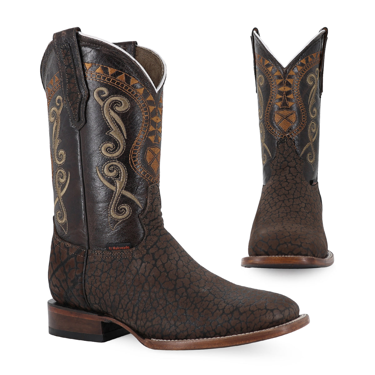 Bota Vaquera Bulldog Para Caballero Piel Cuello De Toro
