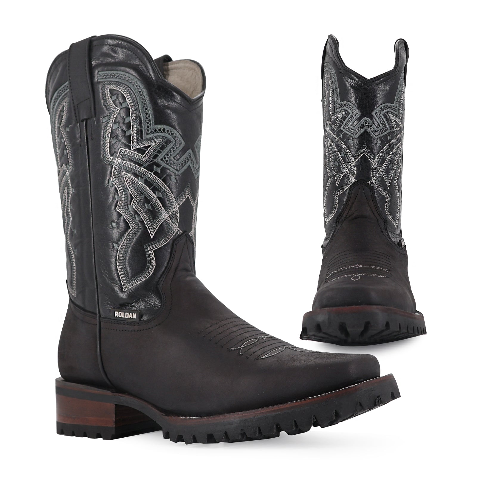 Bota Vaquera Rodeo Crazy Suela Truck Negro