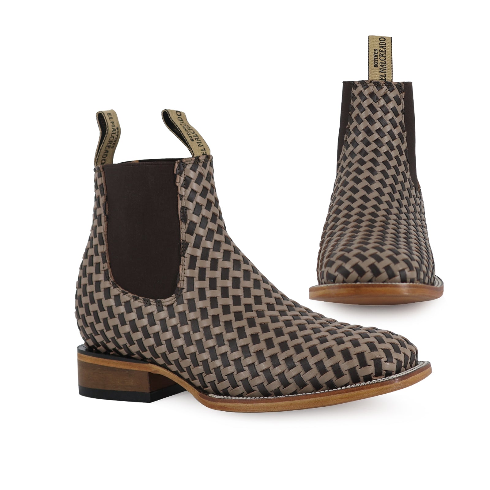 Combo Bota Y Cinto Vaq A Elegir Botin Petatillo Beige